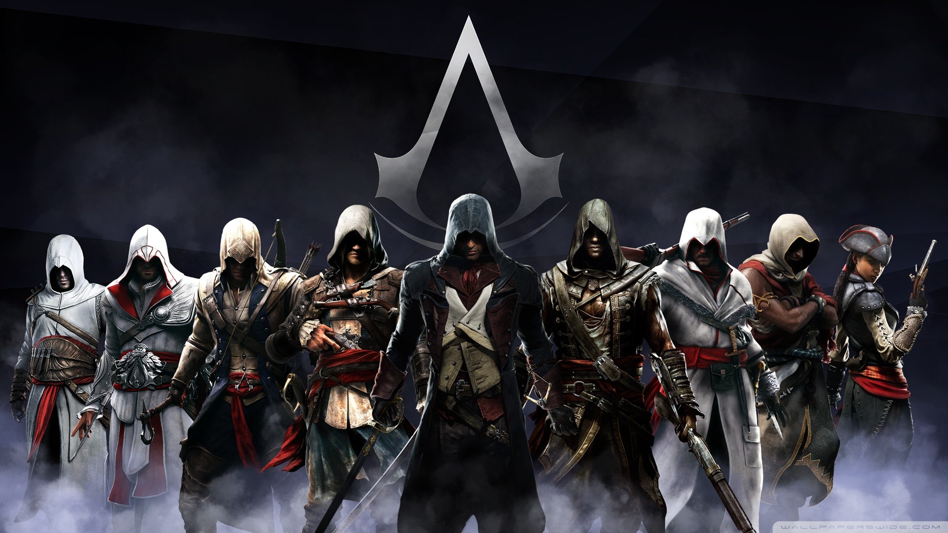 Assassini logo Assassin's Creed, 1920x1080 Full HD, PC