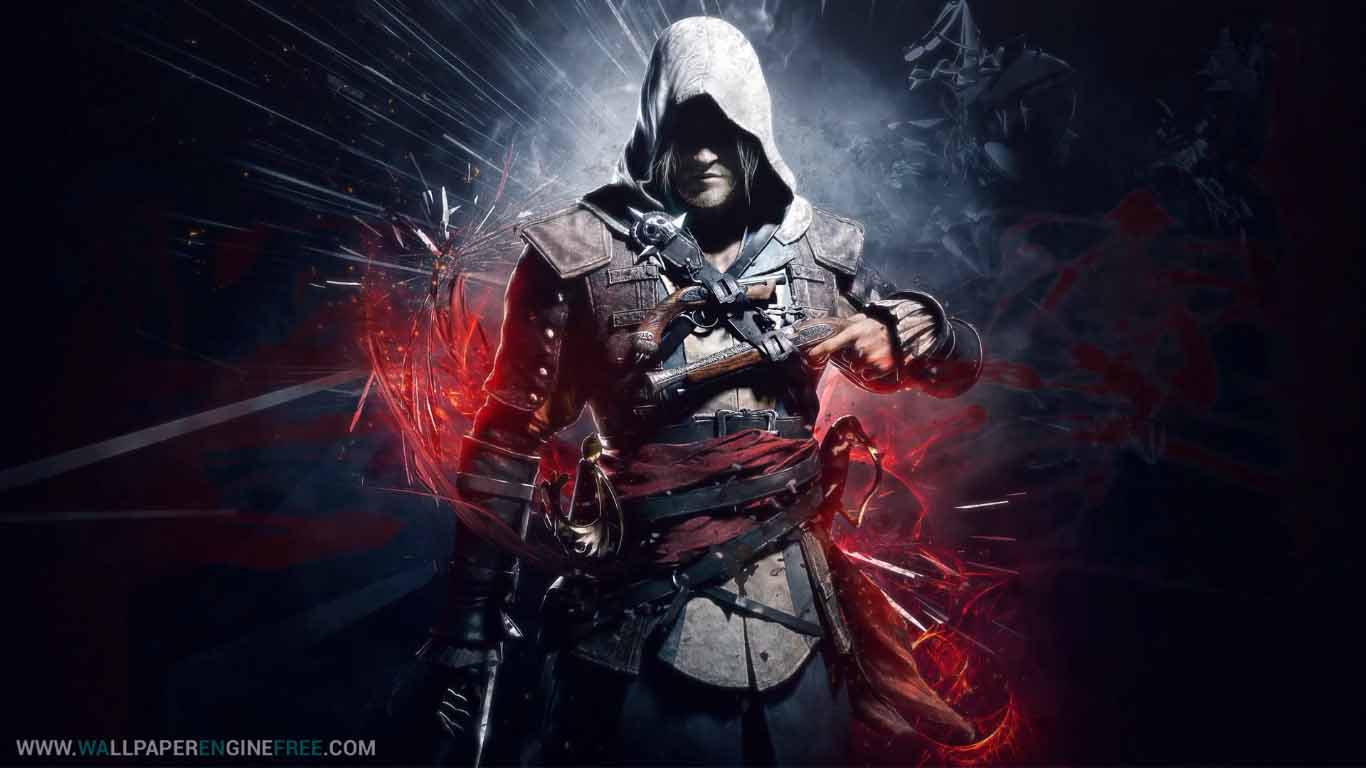 Assassino con cappuccio Assassin's Creed, 1366x768 720p, Laptop