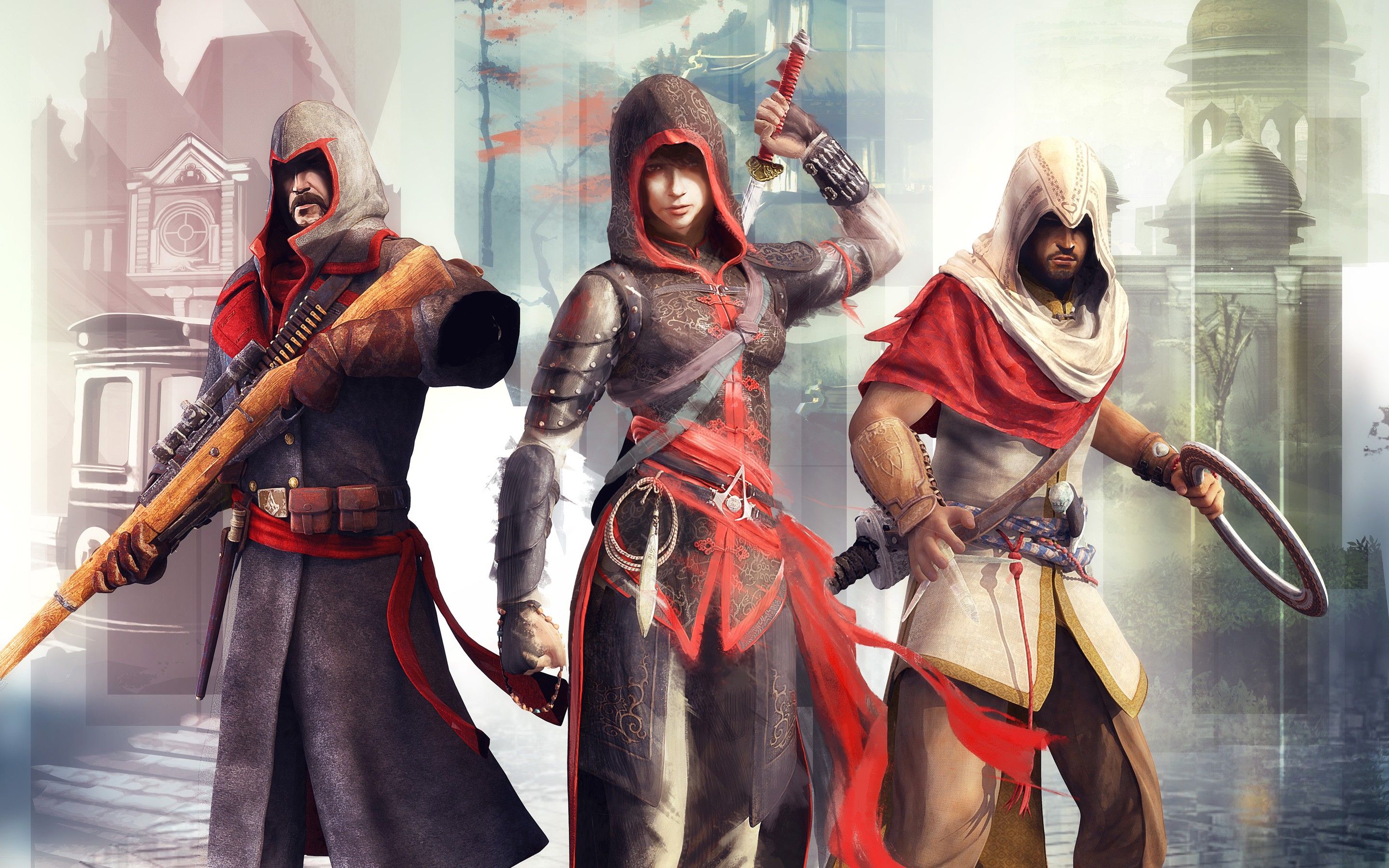 Assassin's Creed Chronicles personaggi, 2880x1800 2K, MacBook Pro