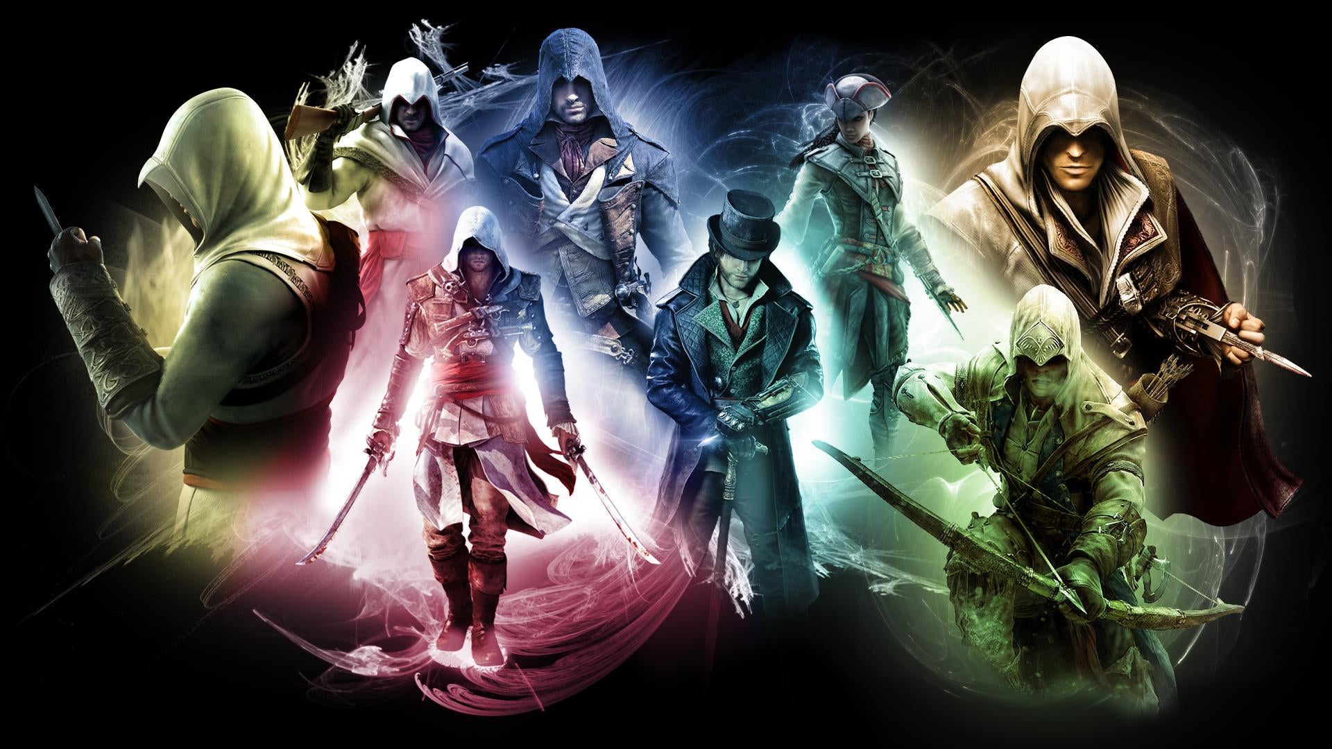 Assassini Assassin's Creed multipli personaggi, azione-avventura, 1920x1080 Full HD, Desktop