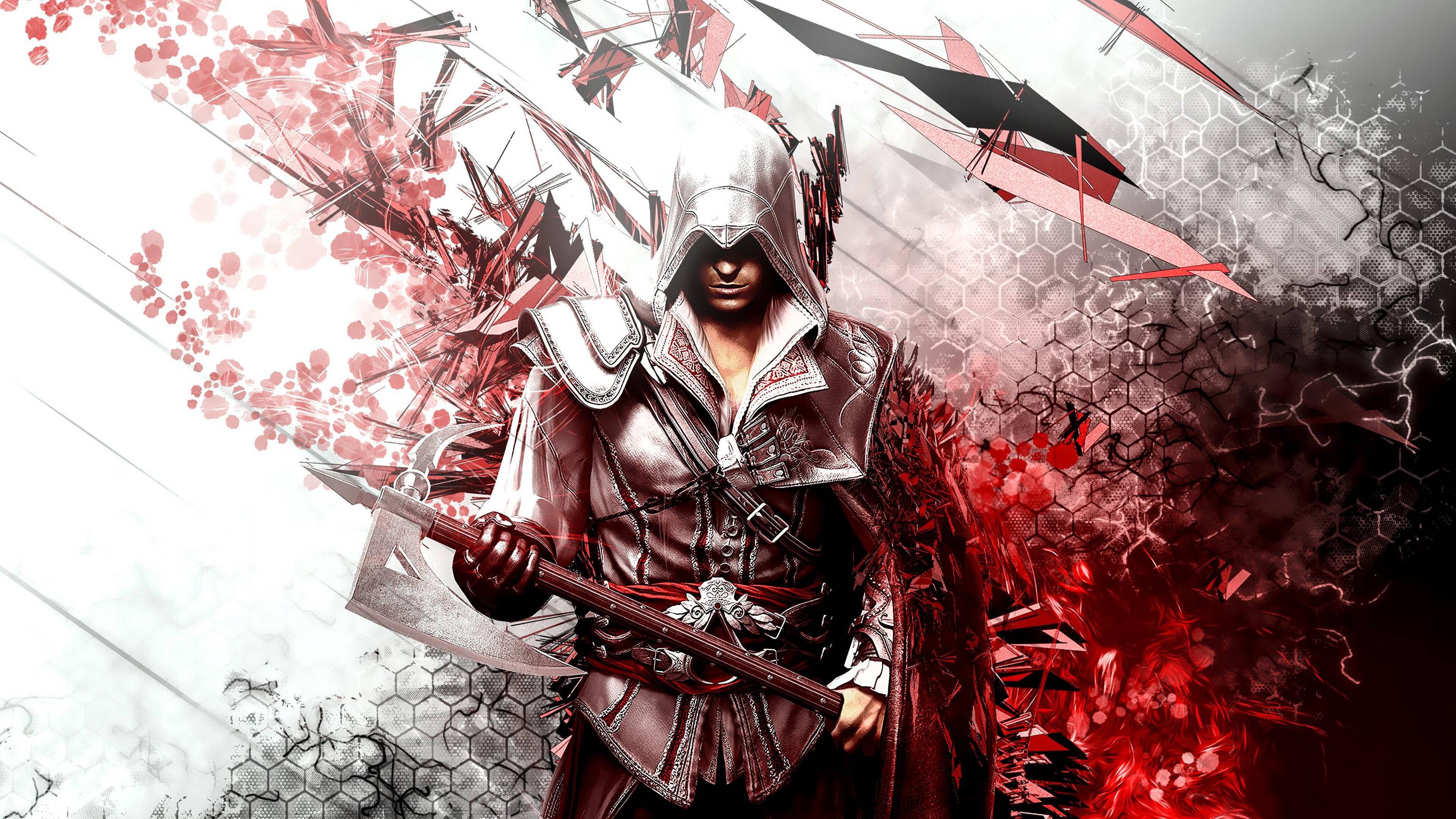 Ezio Auditore Assassin's Creed, Rinascimento, 3072x1728 2K, Desktop