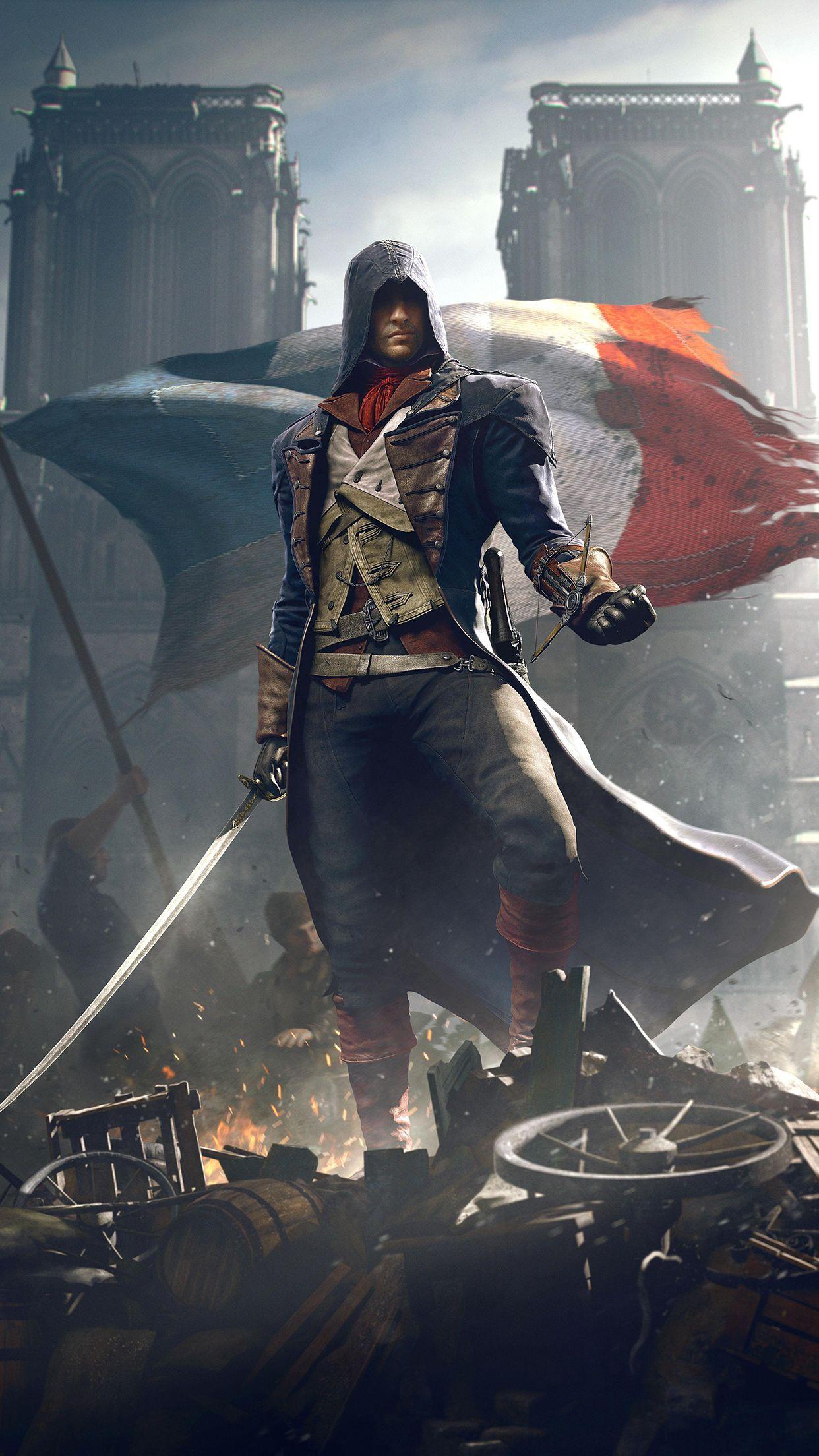 Assassino Assassin's Creed Unity Parigi, 1242x2208 Verticale, Mobile