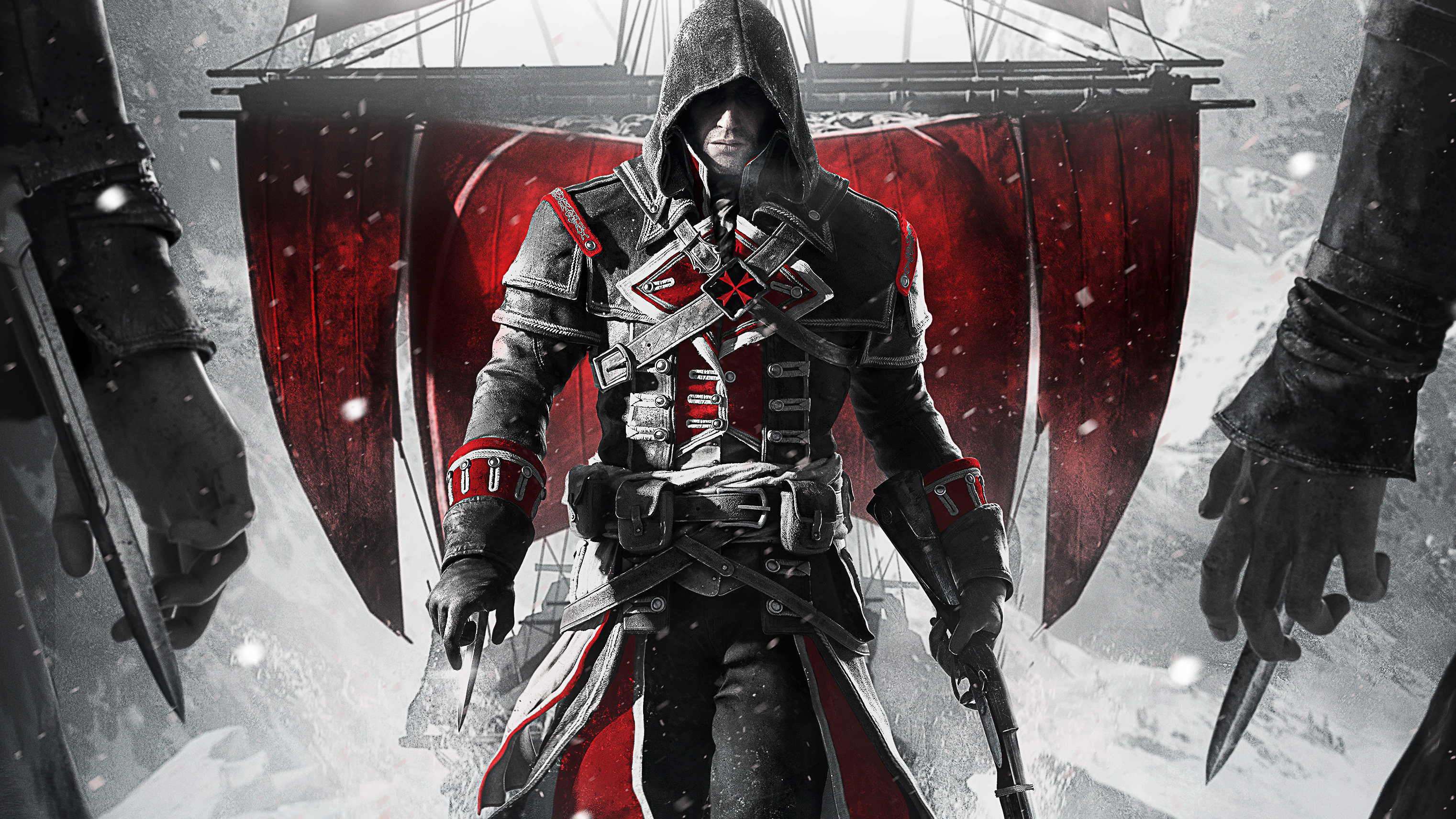Assassin's Creed Rogue personaggio neve, 3043x1712 2K+, Monitor Gaming