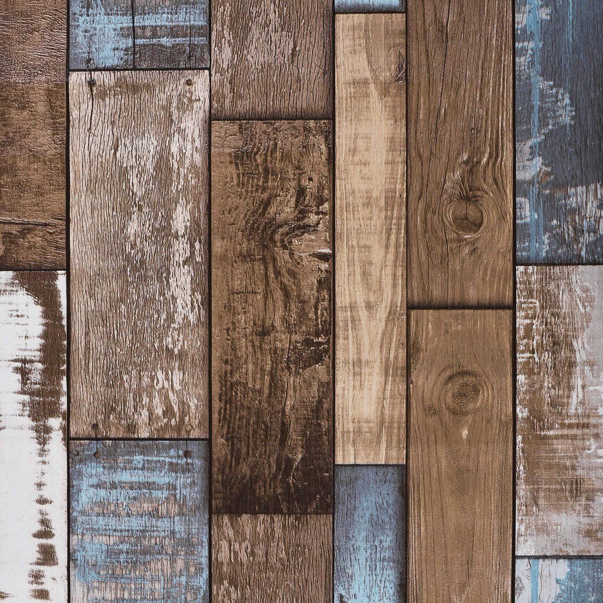 Assi di legno vintage marrone blu, 1200x1200 HD, PC