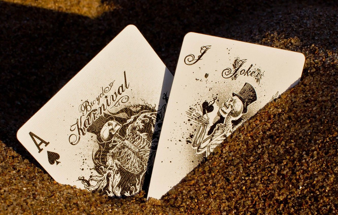 Asso e Joker carte da gioco, DC Comics, 1332x850 HD, Desktop