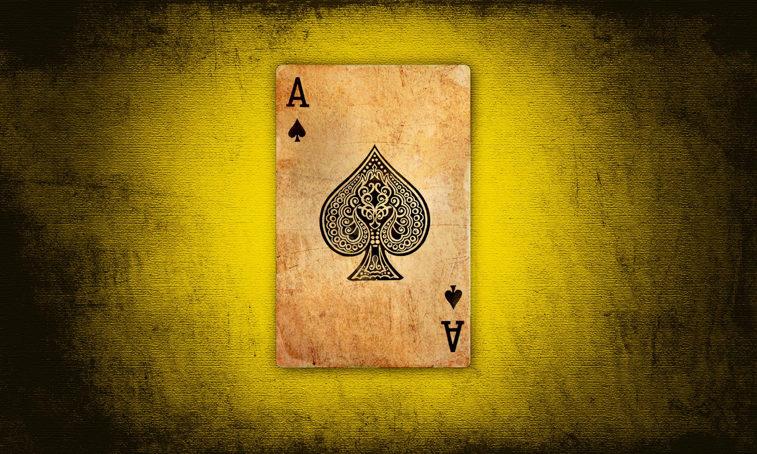 Asso di picche vintage, 2560x1536 2K, Desktop