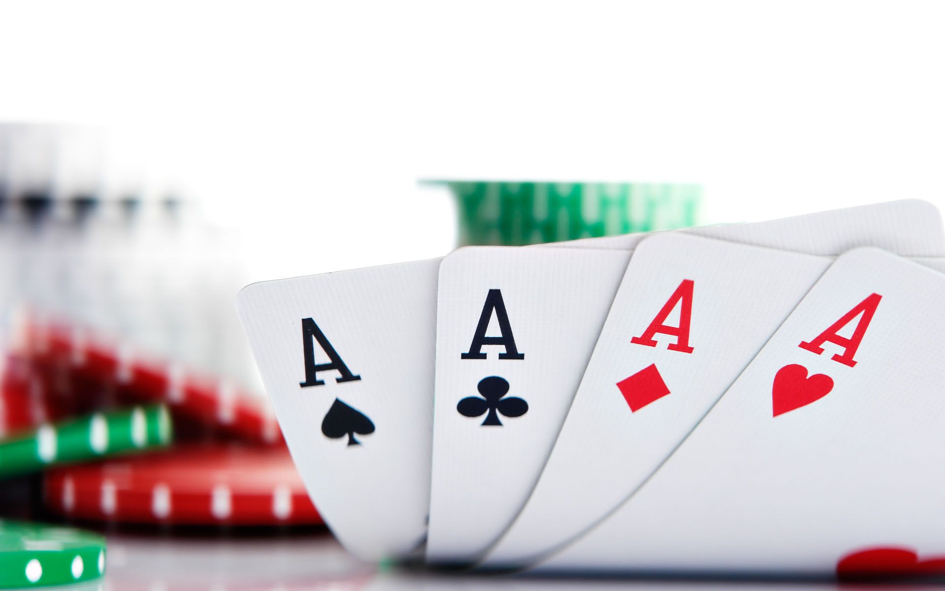 Quattro assi con fiches poker, 1920x1200 WUXGA, Desktop