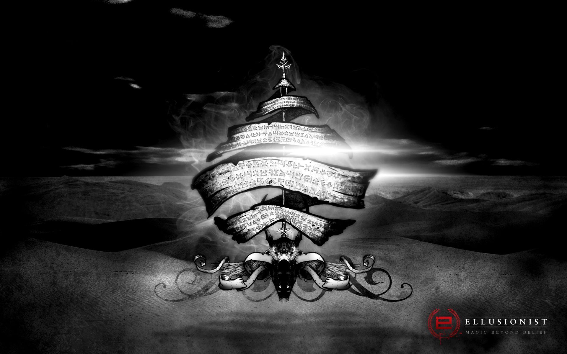 Asso di picche stilizzato bianco e nero, 1920x1200 WUXGA, Laptop