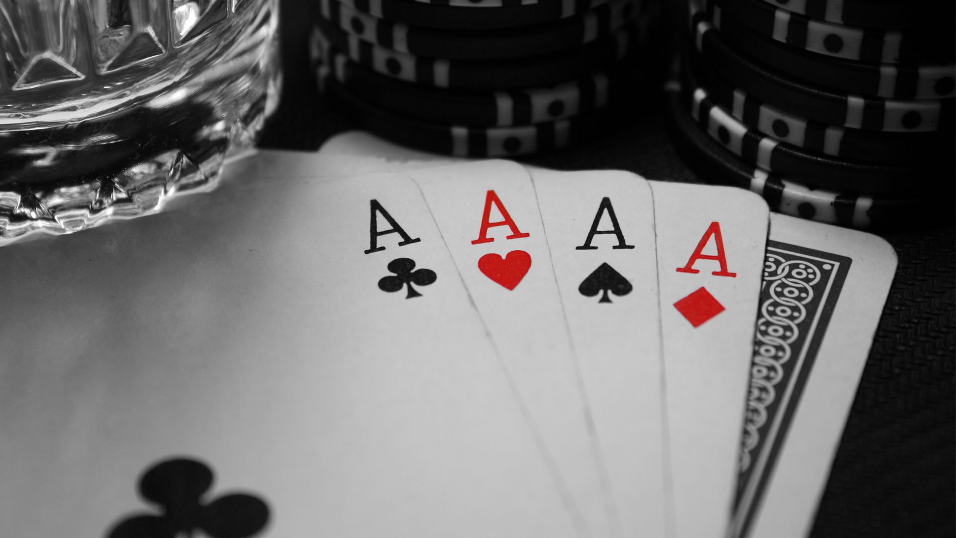 Quattro assi carte da poker, 1920x1080 Full HD, PC Desktop