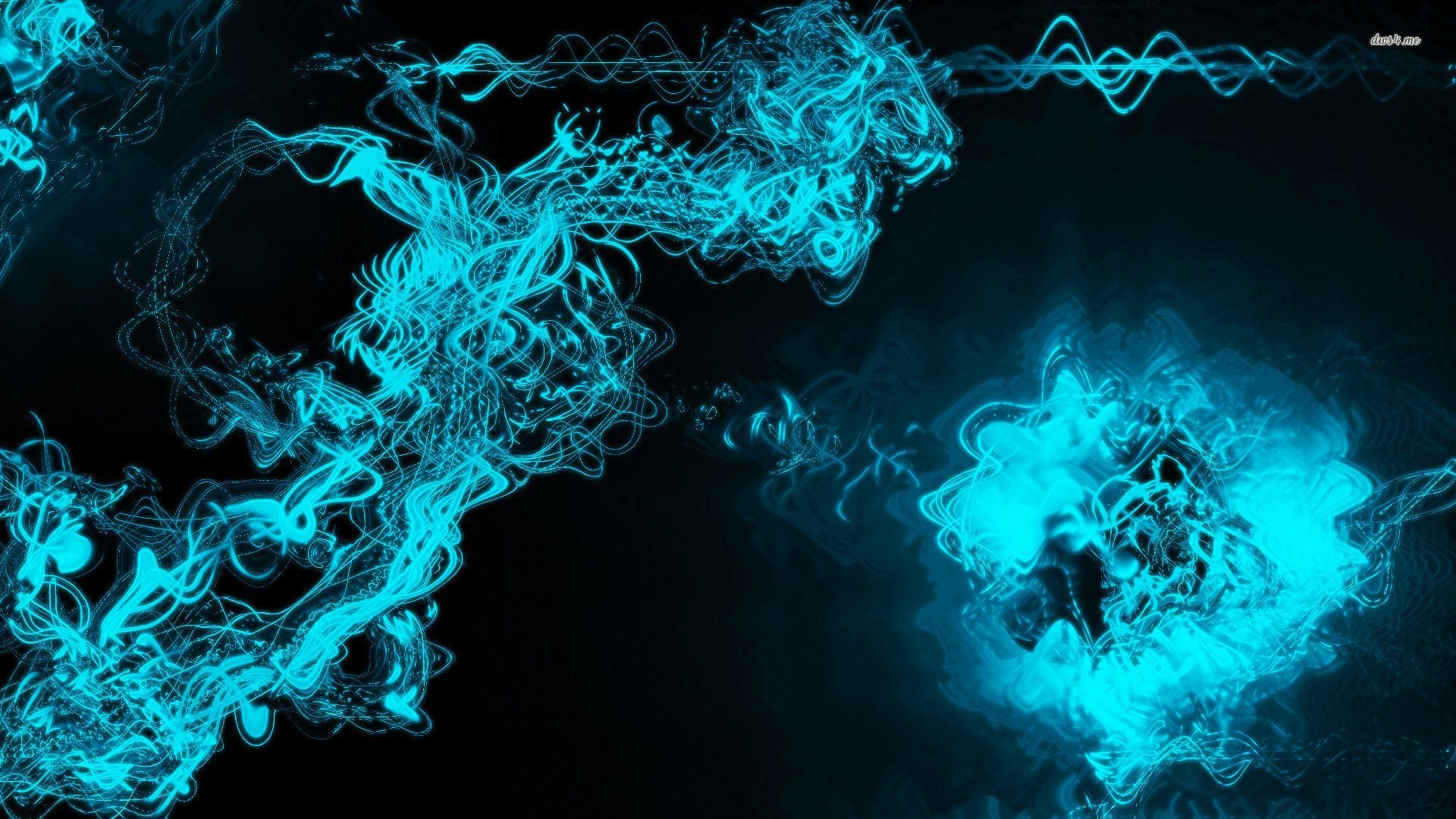 Fumo astratto azzurro fluttuante, 1920x1080 1080p, PC Desktop