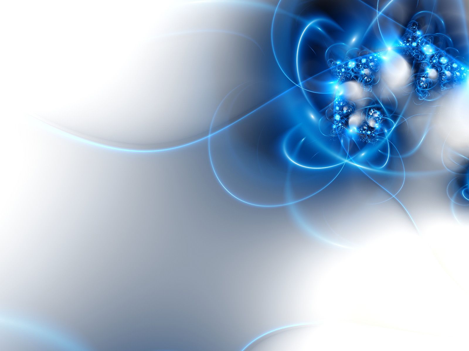 Astratto blu frattale luminoso, 1600x1200 900p, Desktop