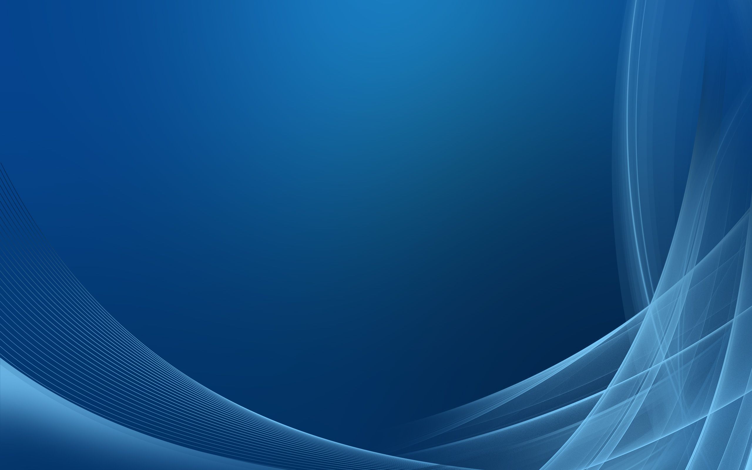 Onde astratte blu curve, 2560x1600 2K, PC