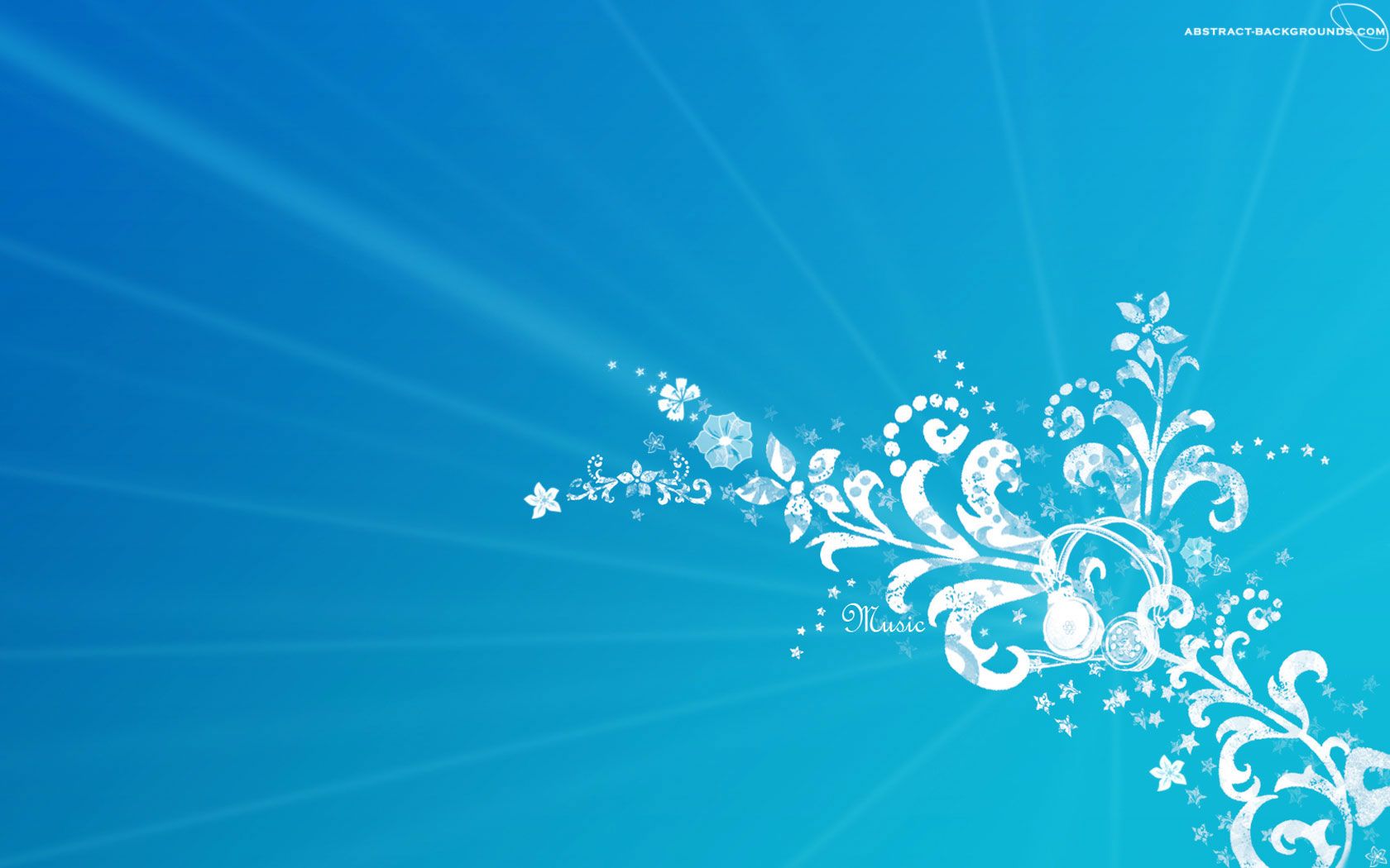 Motivo floreale astratto azzurro, 1680x1050 HD Ready, Notebook Gaming