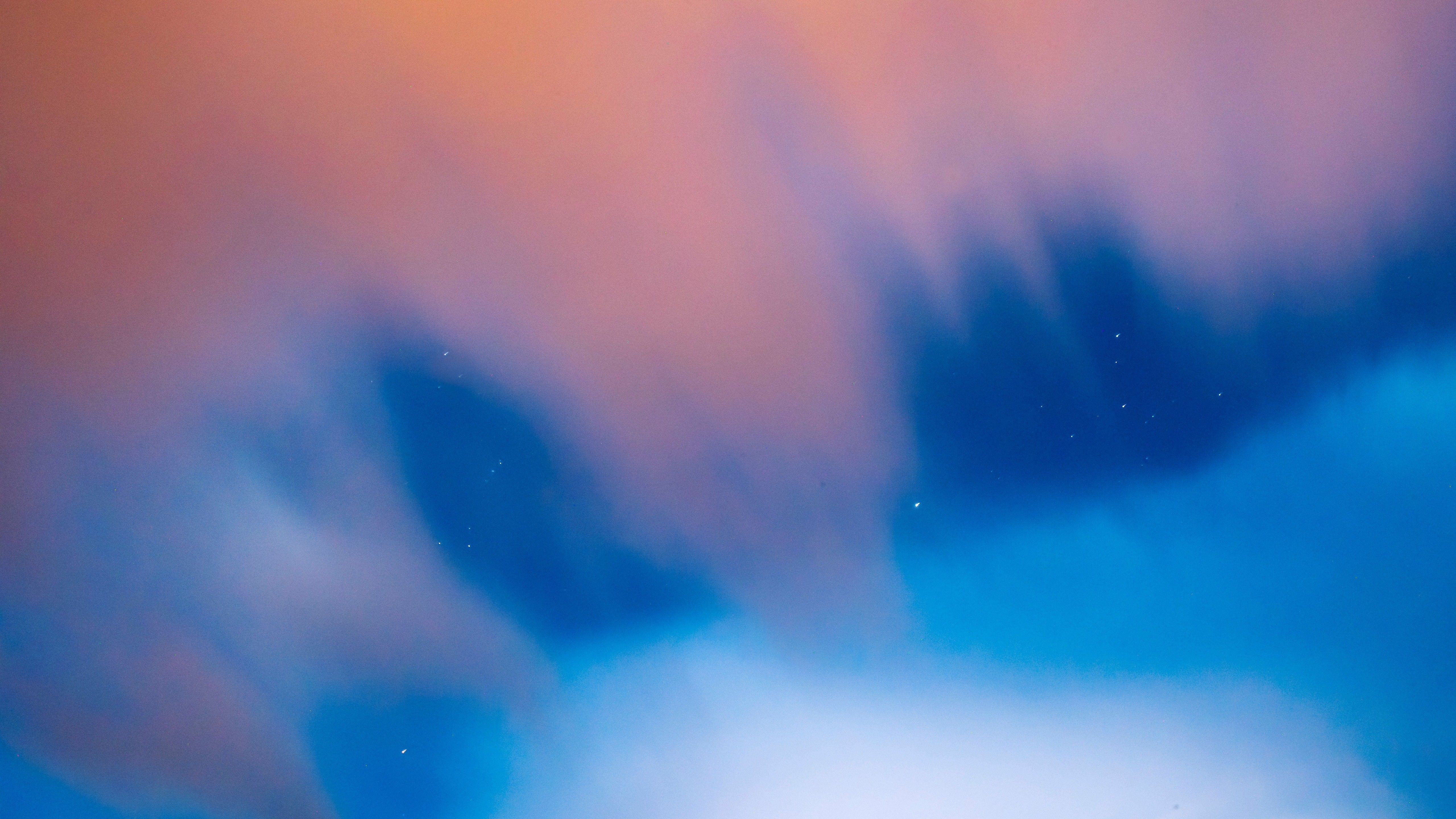 Astratto sfumato blu arancione, 5120x2880 4K Ultra HD, Monitor 4K