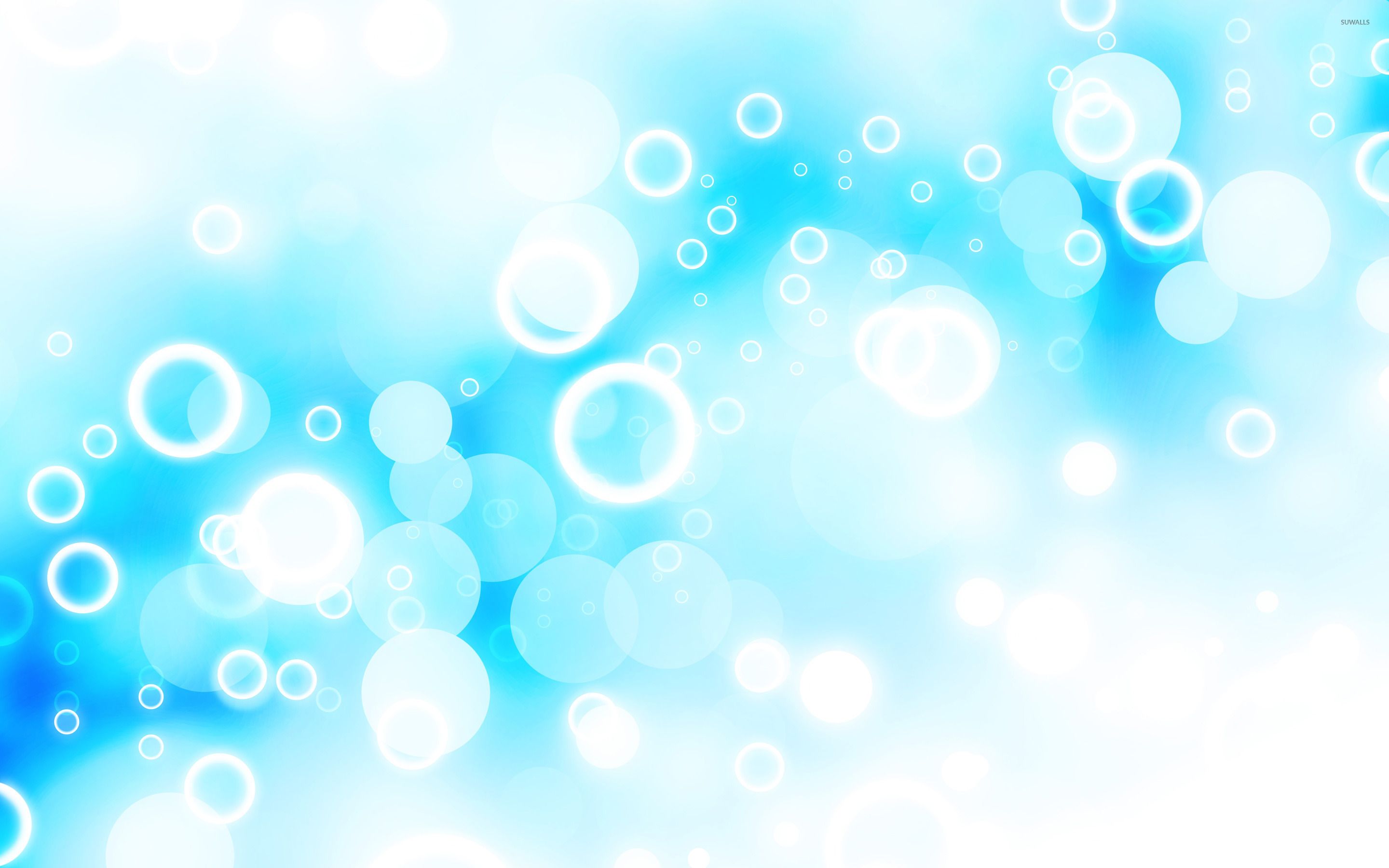 Bolle luminose astratte azzurre, 2880x1800 2K, Desktop