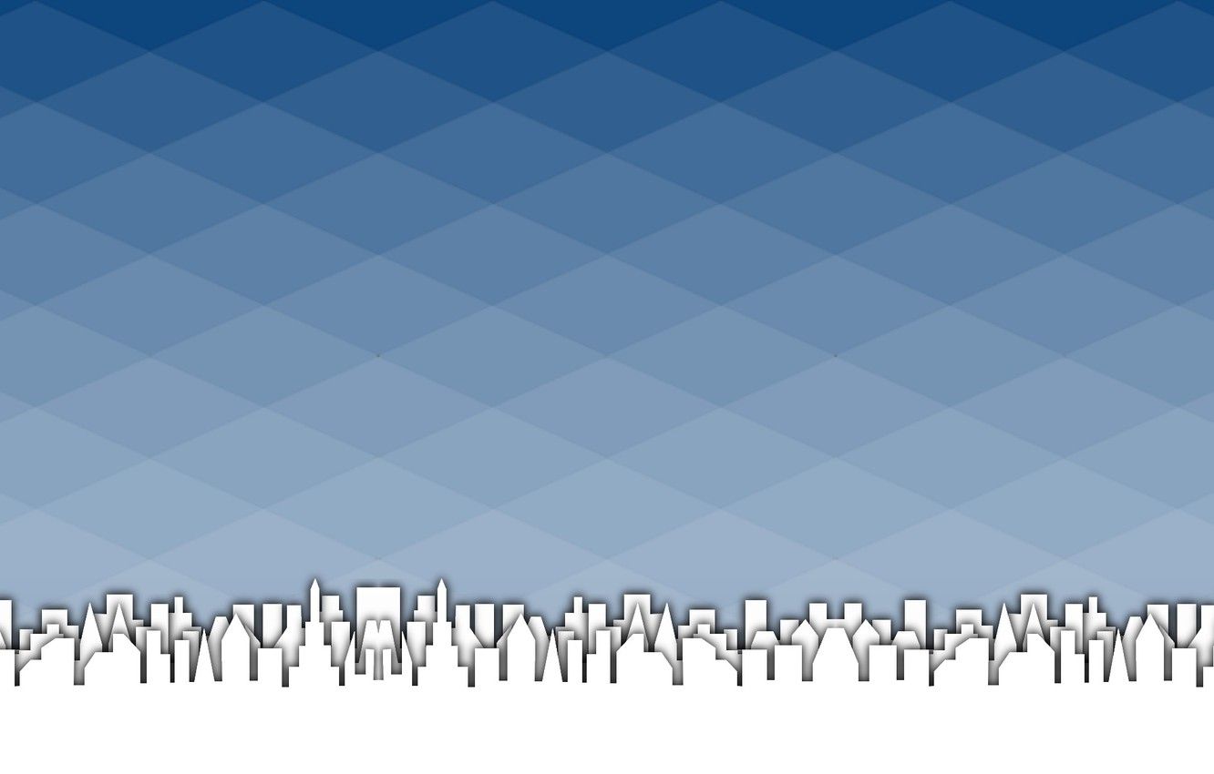 Città astratta skyline azzurro, 1332x850 HD, Desktop