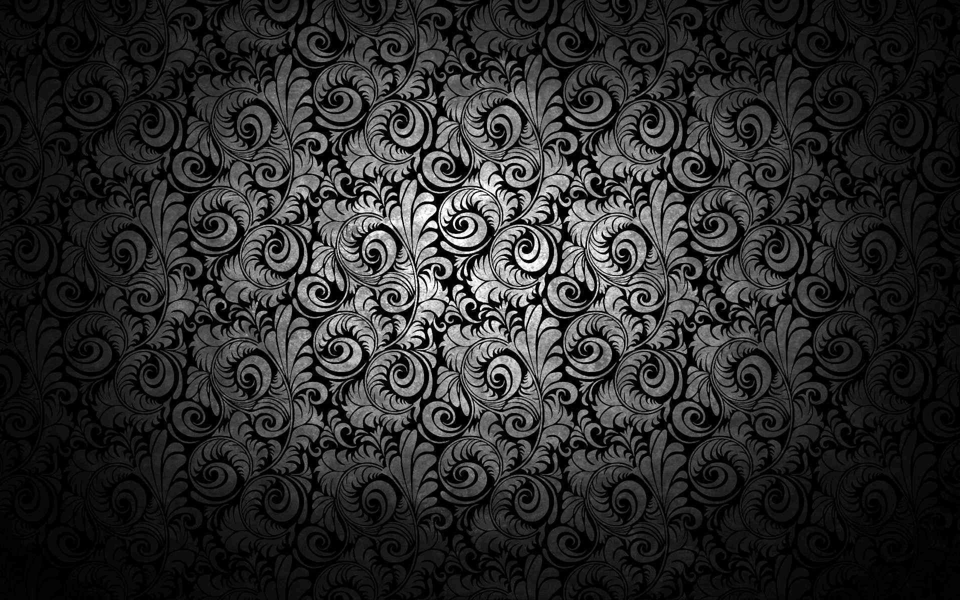 Motivo floreale astratto bianco e nero, 1920x1200 WUXGA, PC Desktop