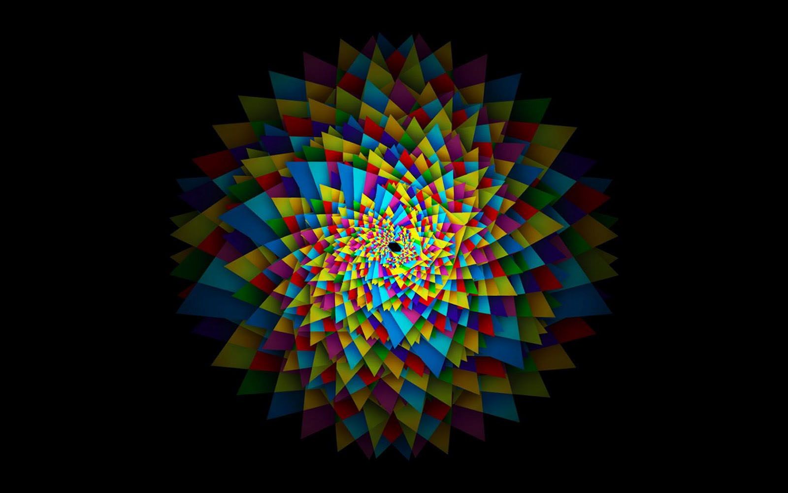 Spirale geometrica colorata astratta, 1600x1000 HD, Desktop