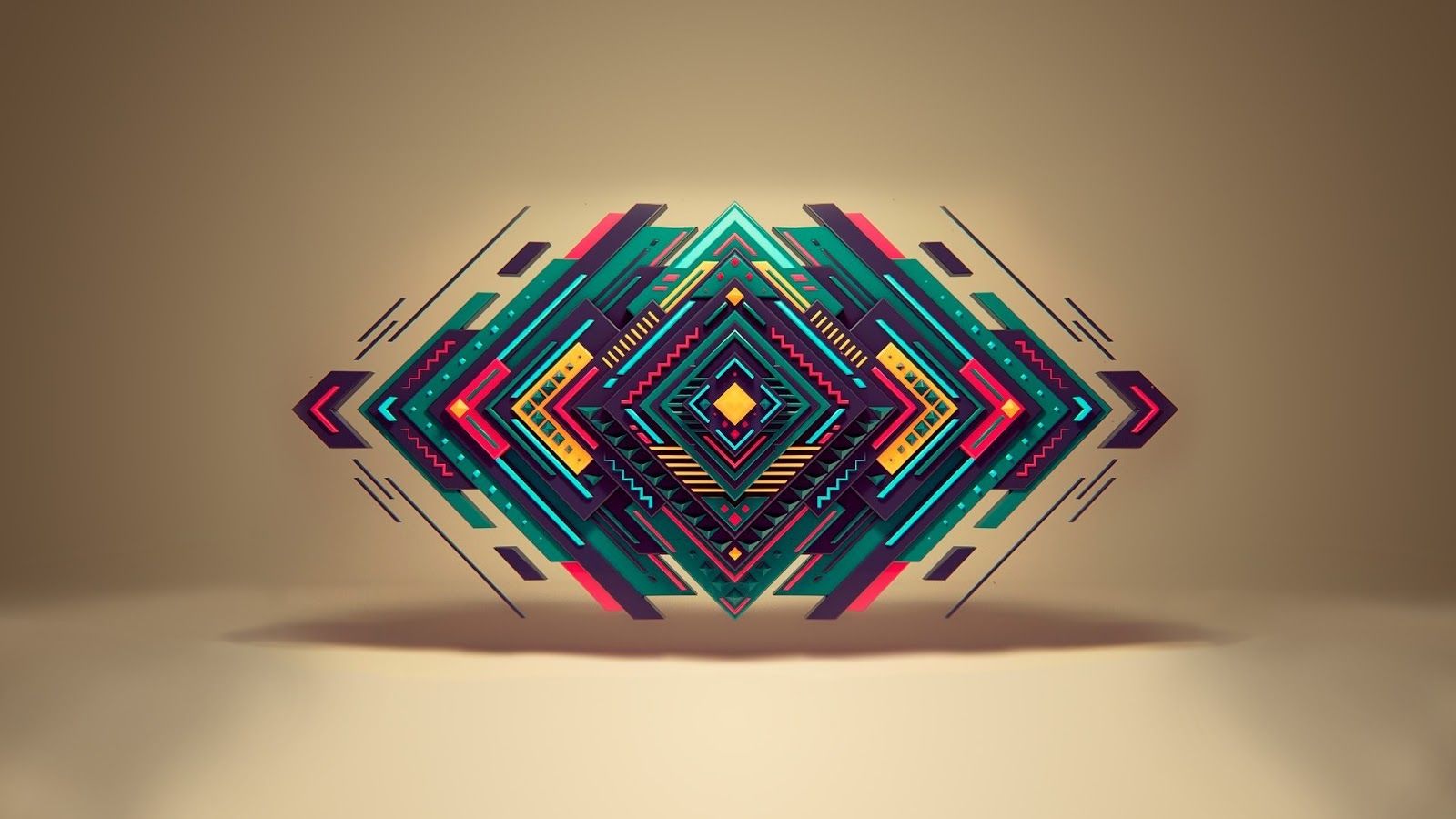 Forma geometrica astratta colorata, 1600x900 900p, Desktop