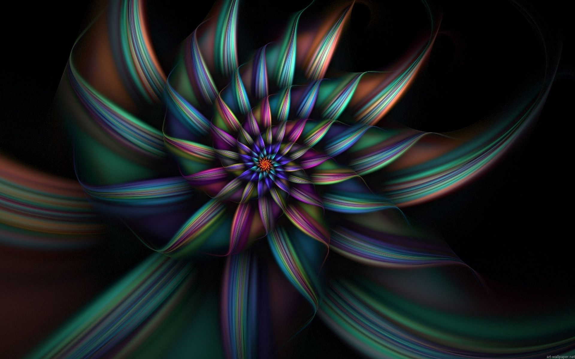 Spirale astratta multicolore frattale, 1920x1200 Full HD+ WUXGA, PC
