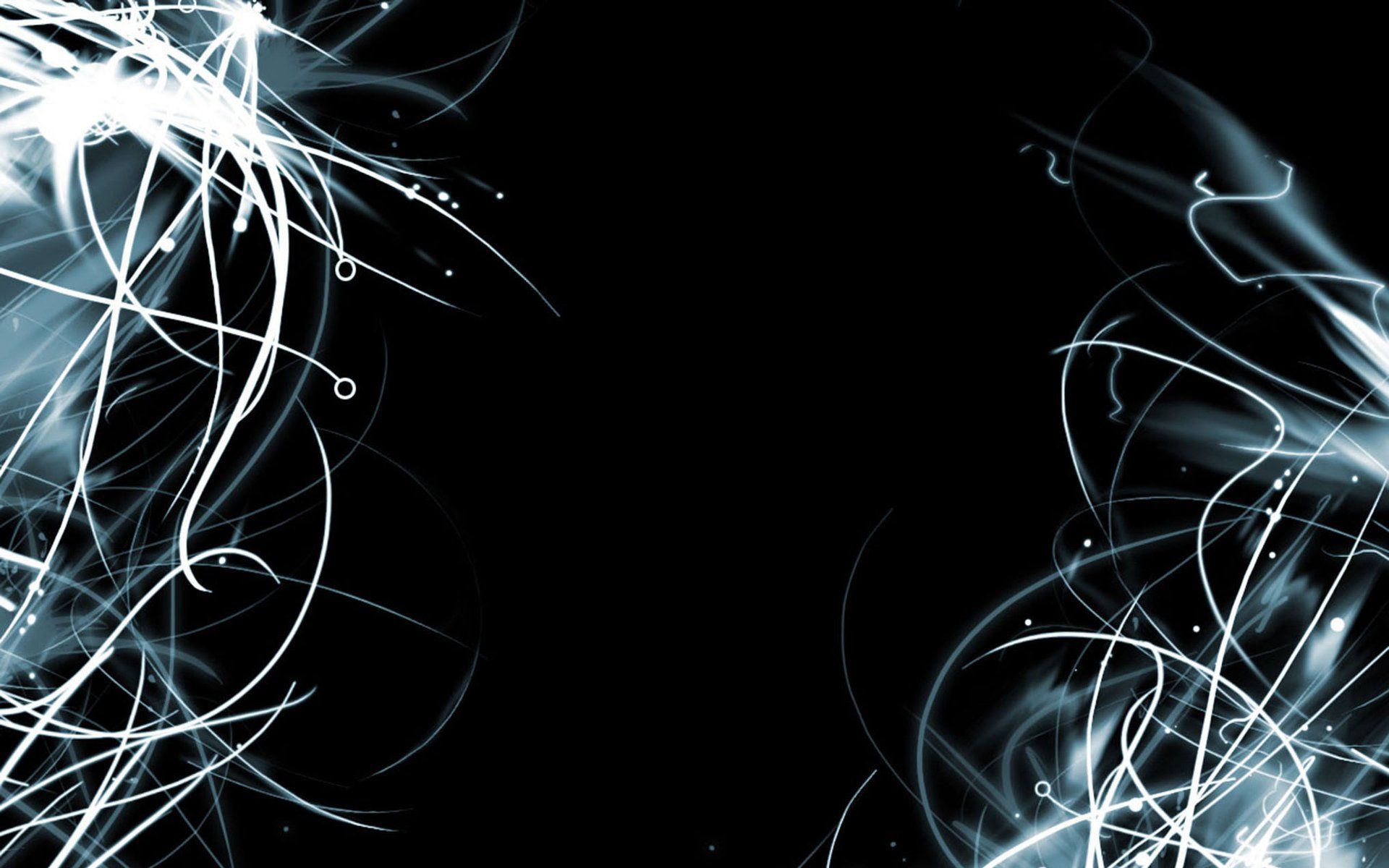 Linee astratte bianche su nero, 1920x1200 Full HD+, PC Desktop