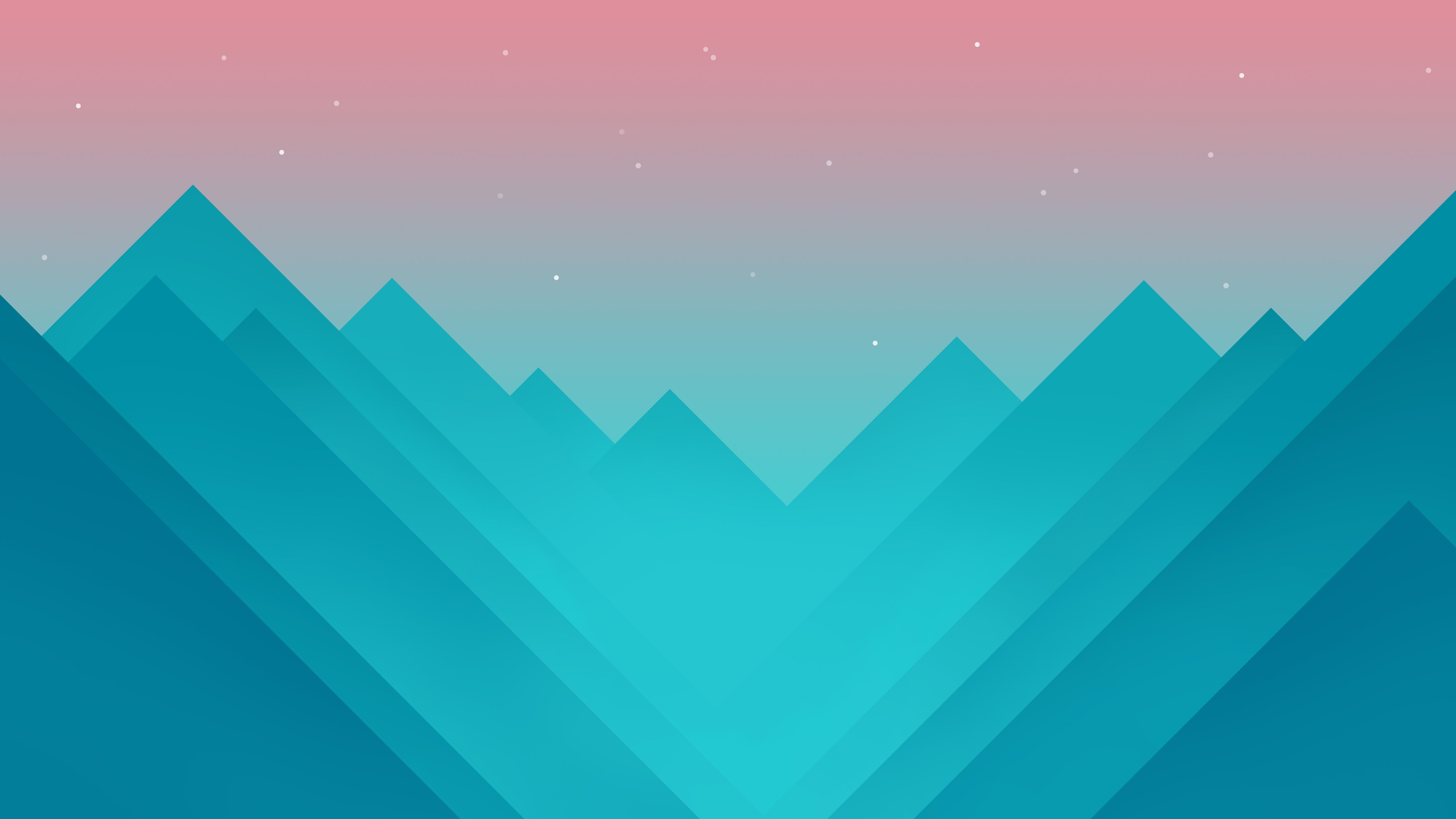 Montagne astratte geometriche turchesi, 5120x2880 Ultra HD, 4K TV