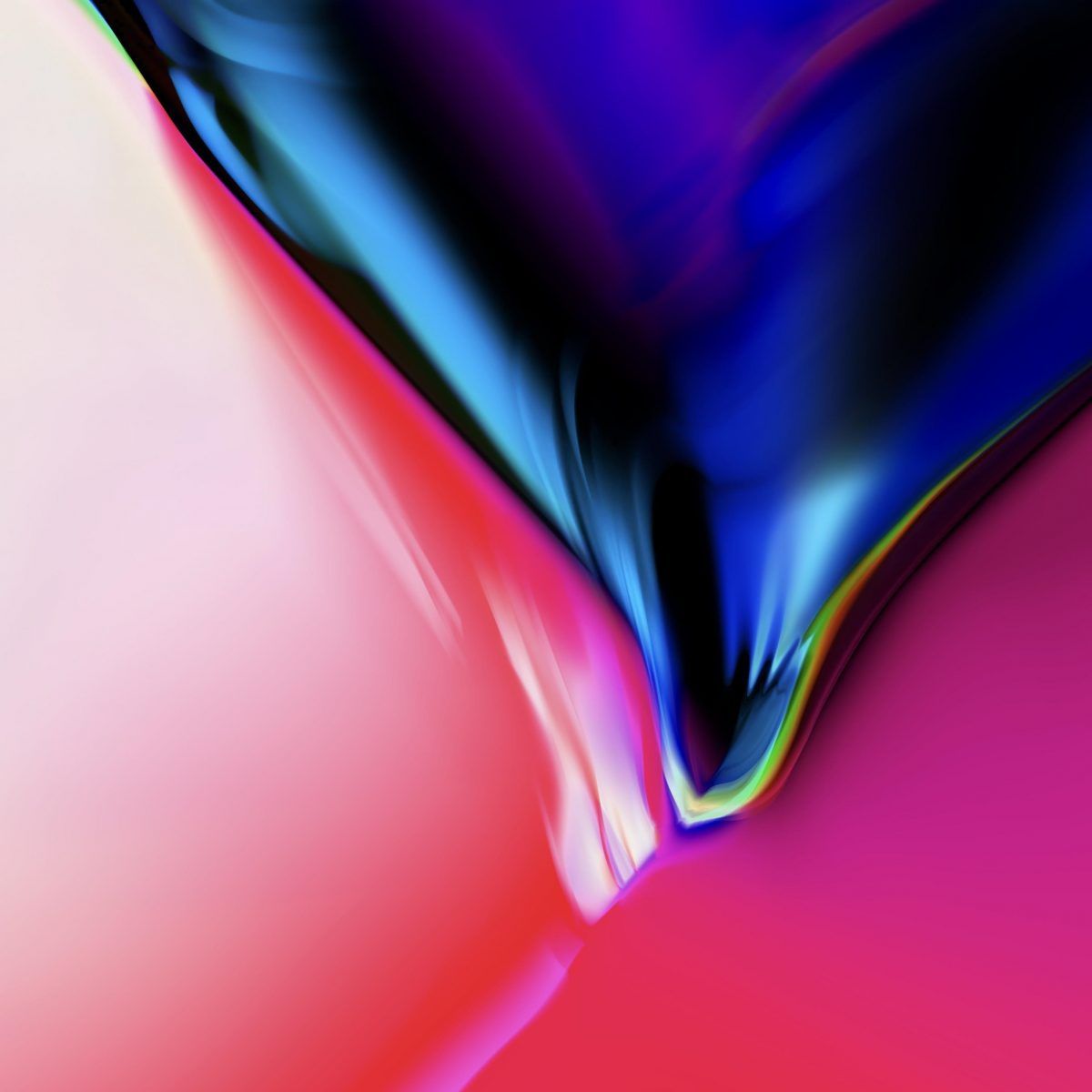 Onda astratta blu rosa, 1200x1200 HD, Desktop