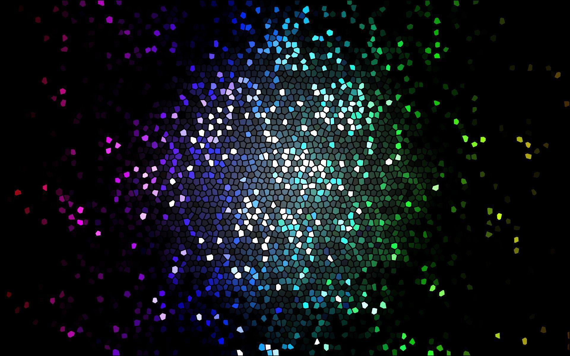 Particelle colorate astratte su nero, 1920x1200 Full HD+ WUXGA, iMac