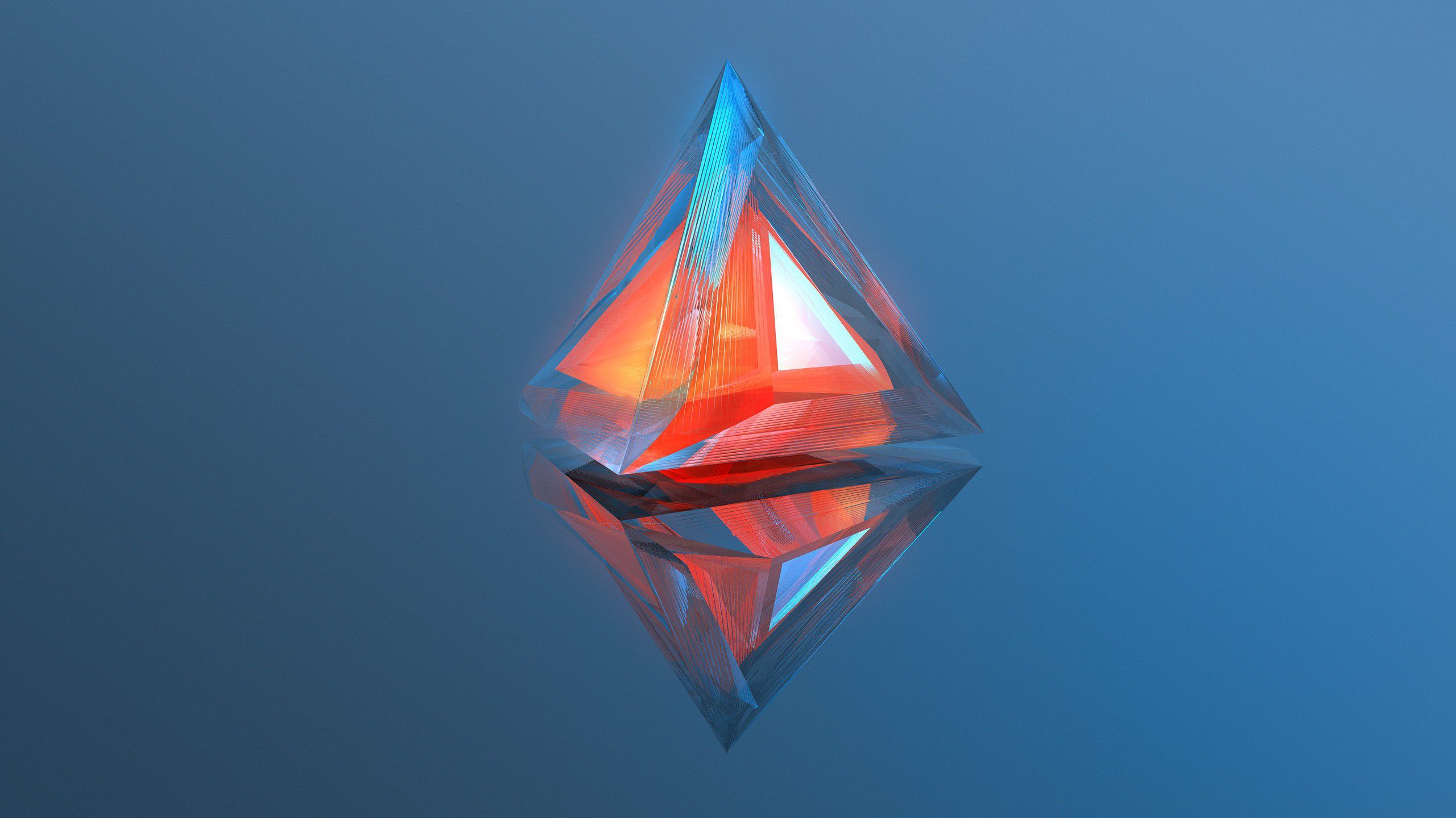 Diamante astratto rosso e blu, 2560x1440 2K QHD, PC