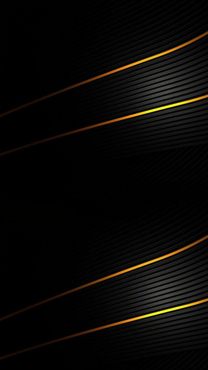 Linee dorate astratte sfondo nero, 720x1280 Full HD Verticale, Smartphone