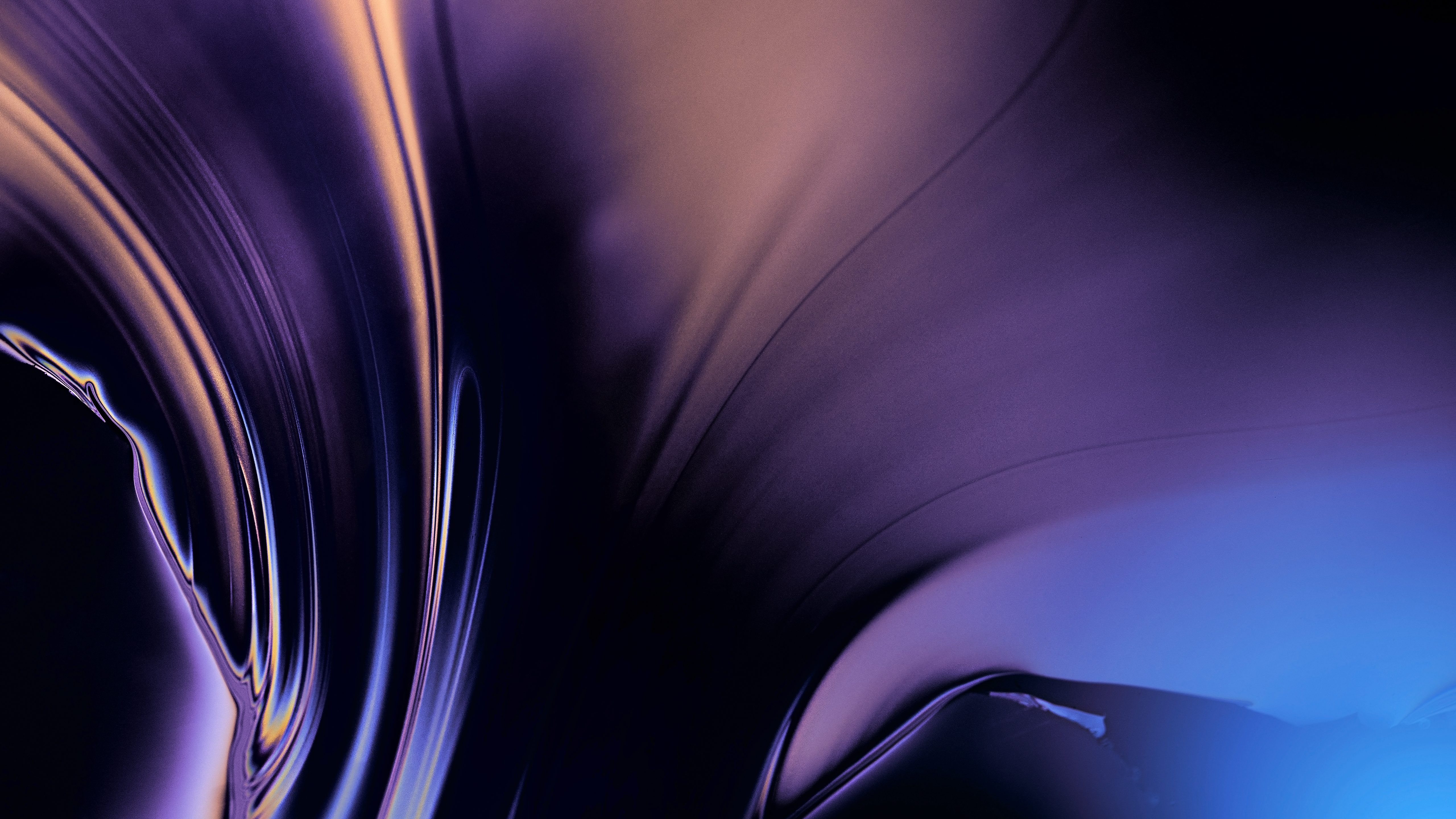Forme astratte fluide viola blu, 5120x2880 Ultra HD, Monitor 4K