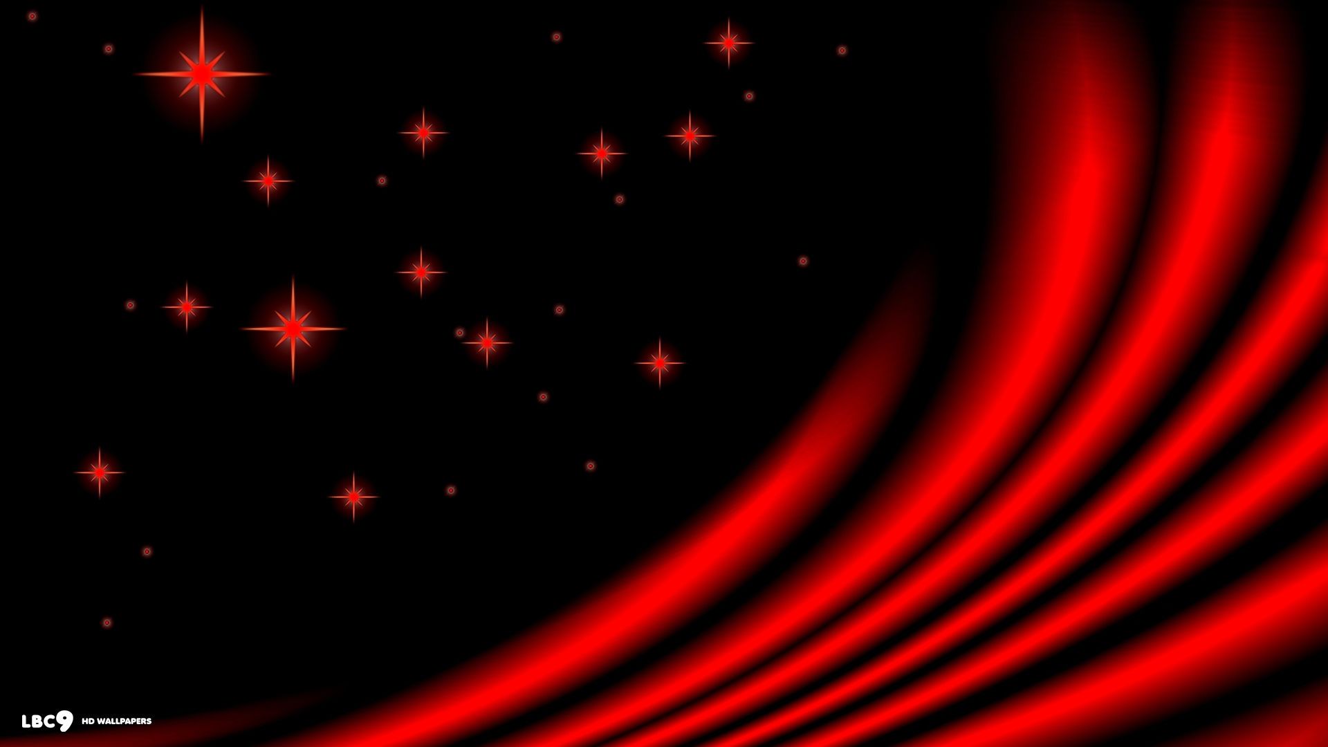 Onde astratte rosse su nero, 1920x1080 1080p, Desktop