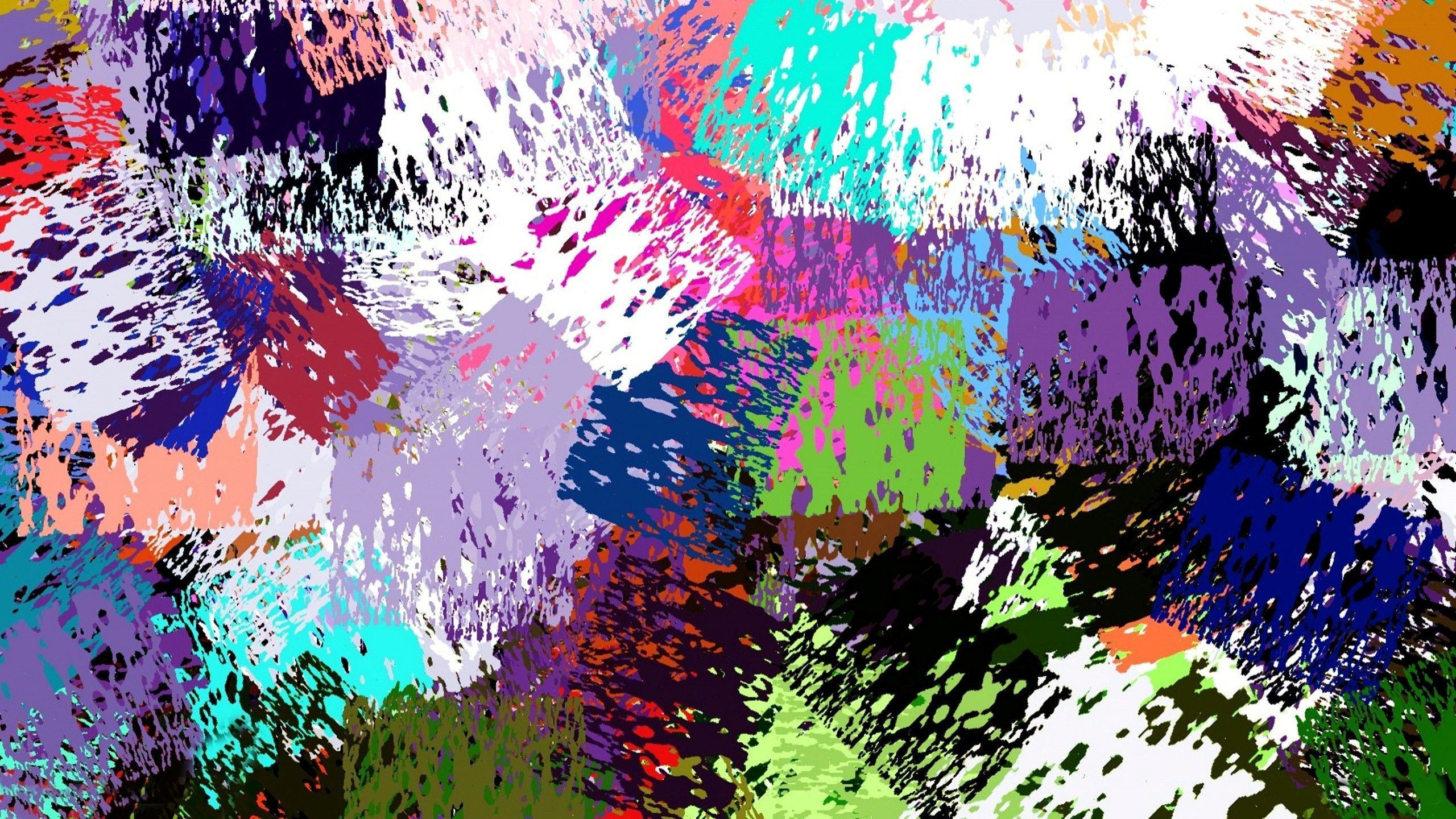 Macchie astratte multicolori pennellate, 2560x1440 2K QHD, PC