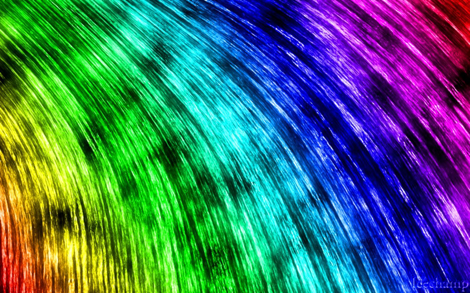 Strisce arcobaleno astratte curve, 1504x940 HD, ROG Asus Laptop