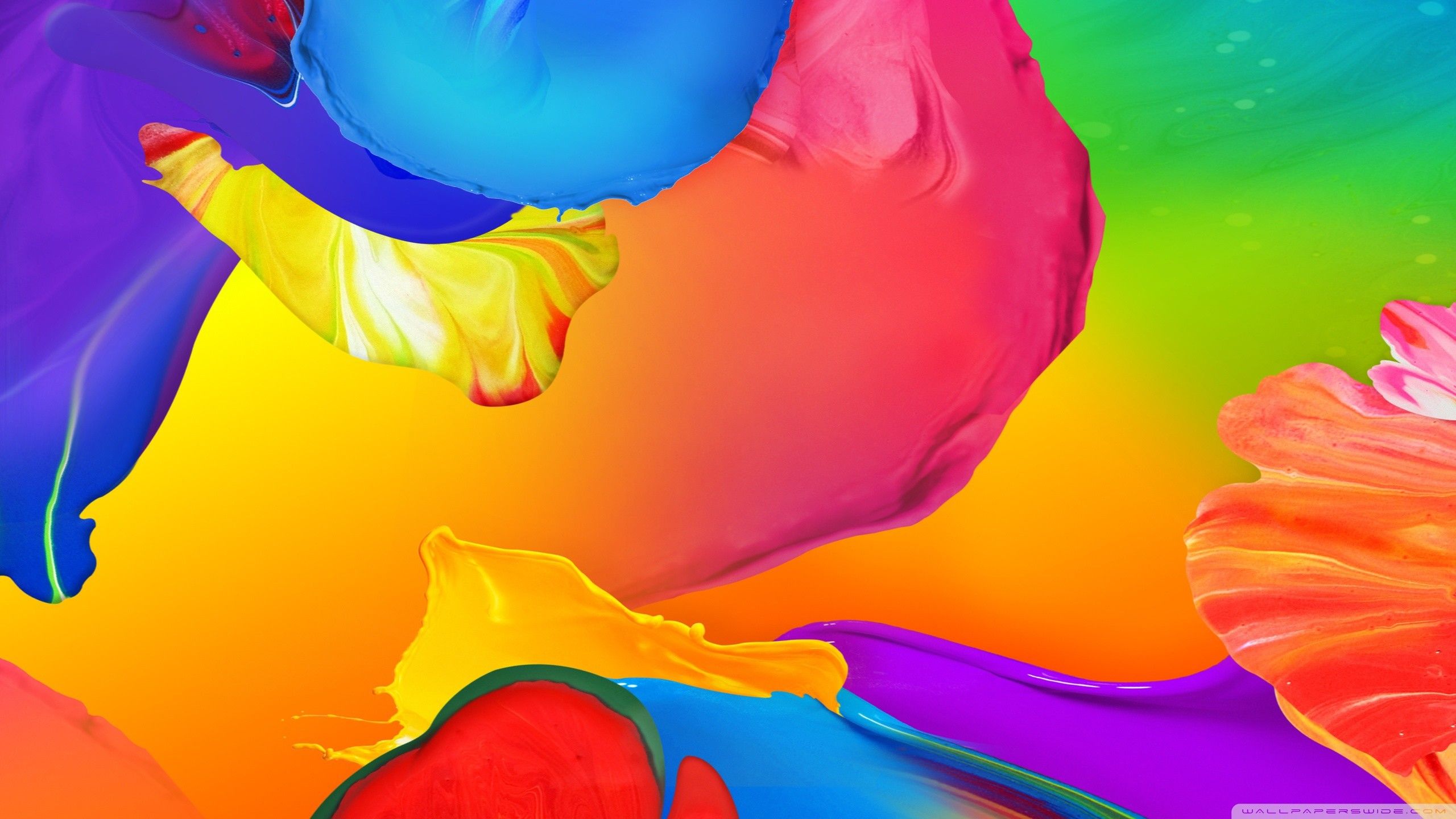 Forme astratte fluide colorate, 2560x1440 QHD, Laptop