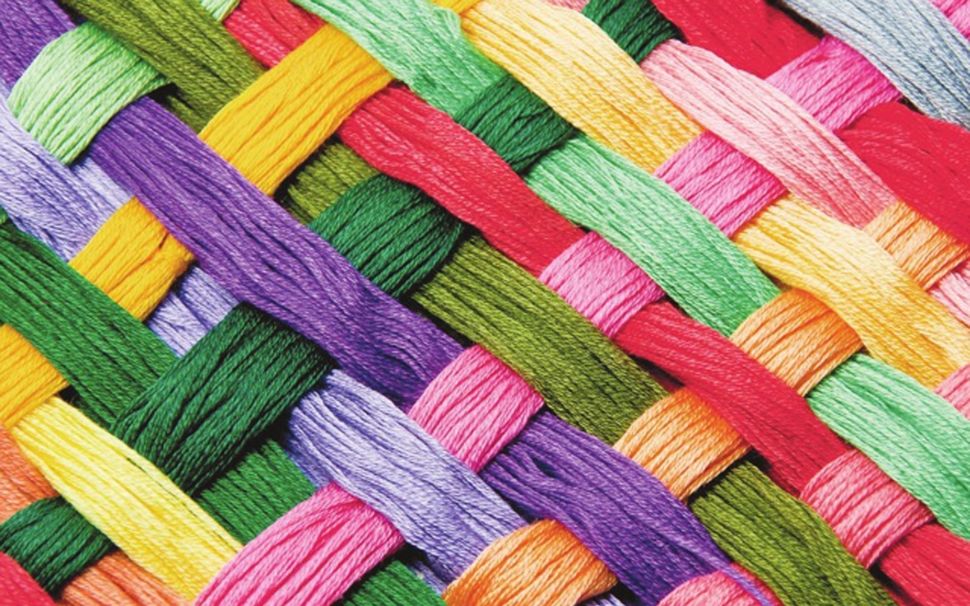 Fili di lana intrecciati colorati, 1920x1200 Full HD+ WUXGA, Desktop
