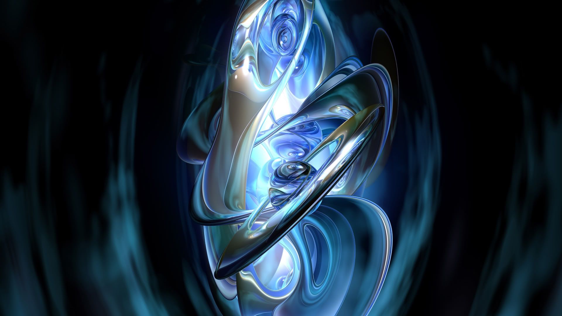 Sfera astratta blu argento, 1920x1080 Full HD 1080p, PC Desktop