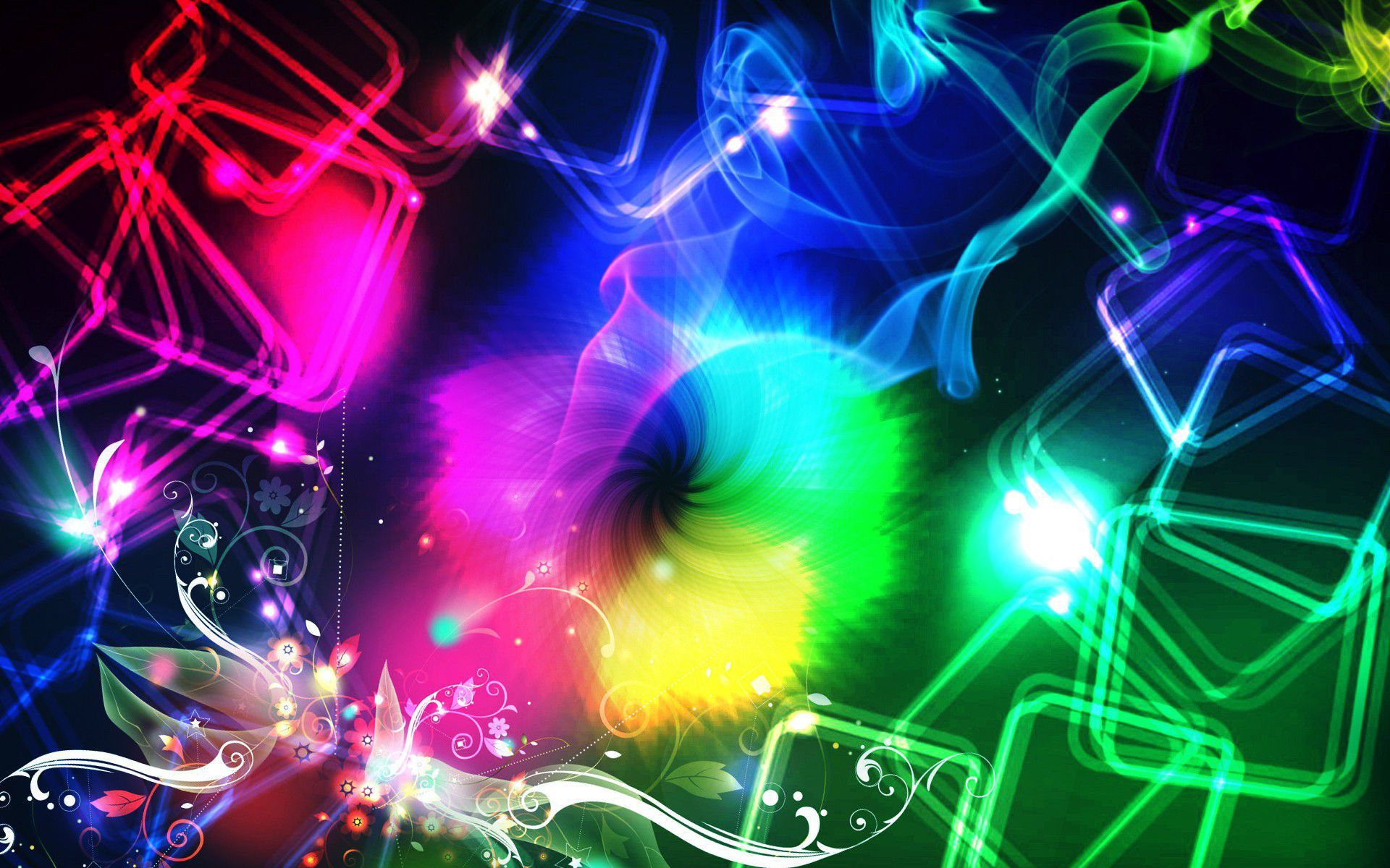 Forme astratte neon colorate, 1920x1200 WUXGA, Desktop