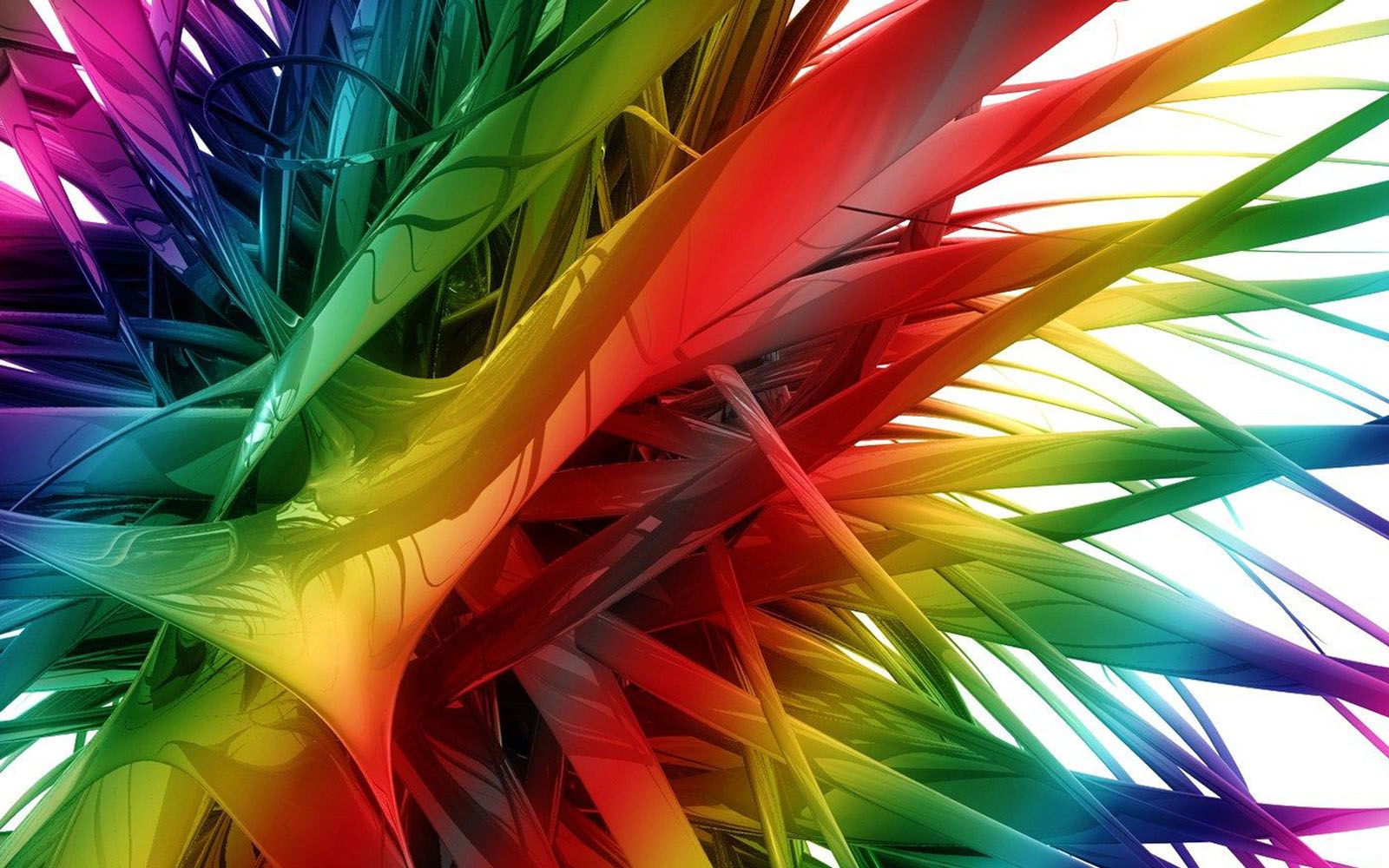Forme astratte arcobaleno appuntite, 1600x1000 900p, MacBook Air