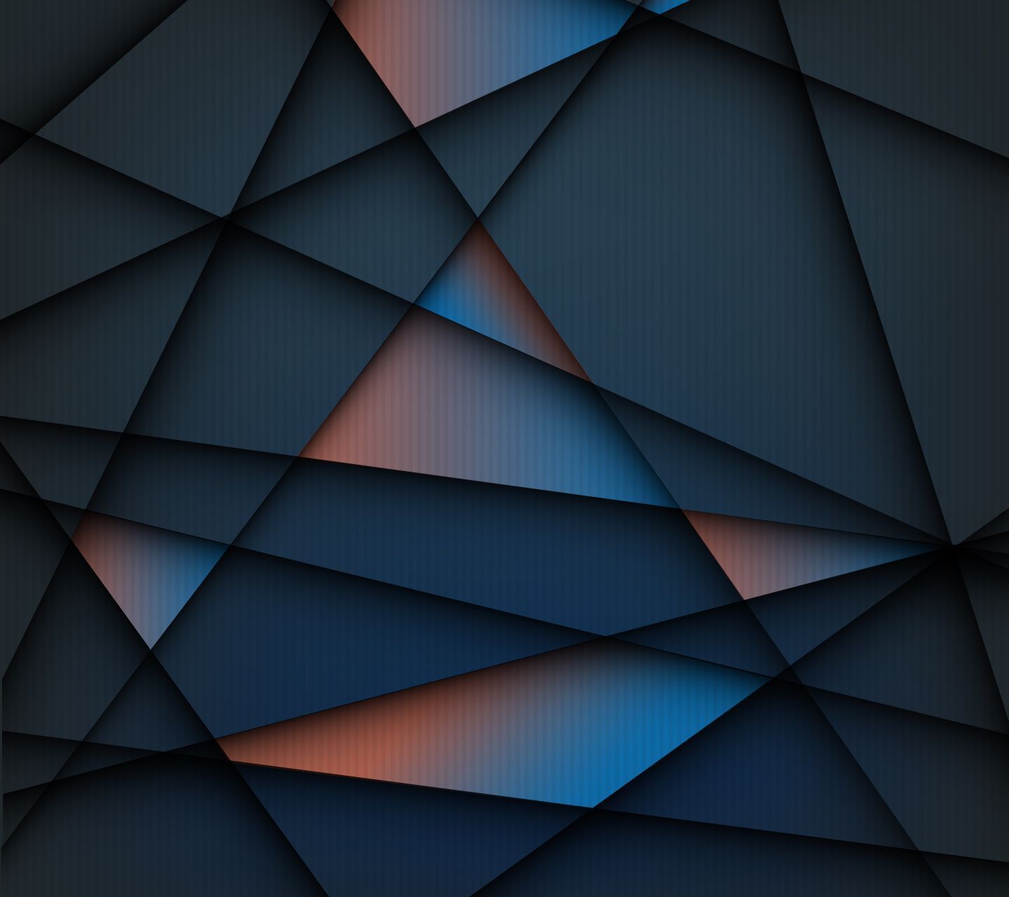 Forme geometriche astratte blu scuro, 1440x1280 720p, Laptop
