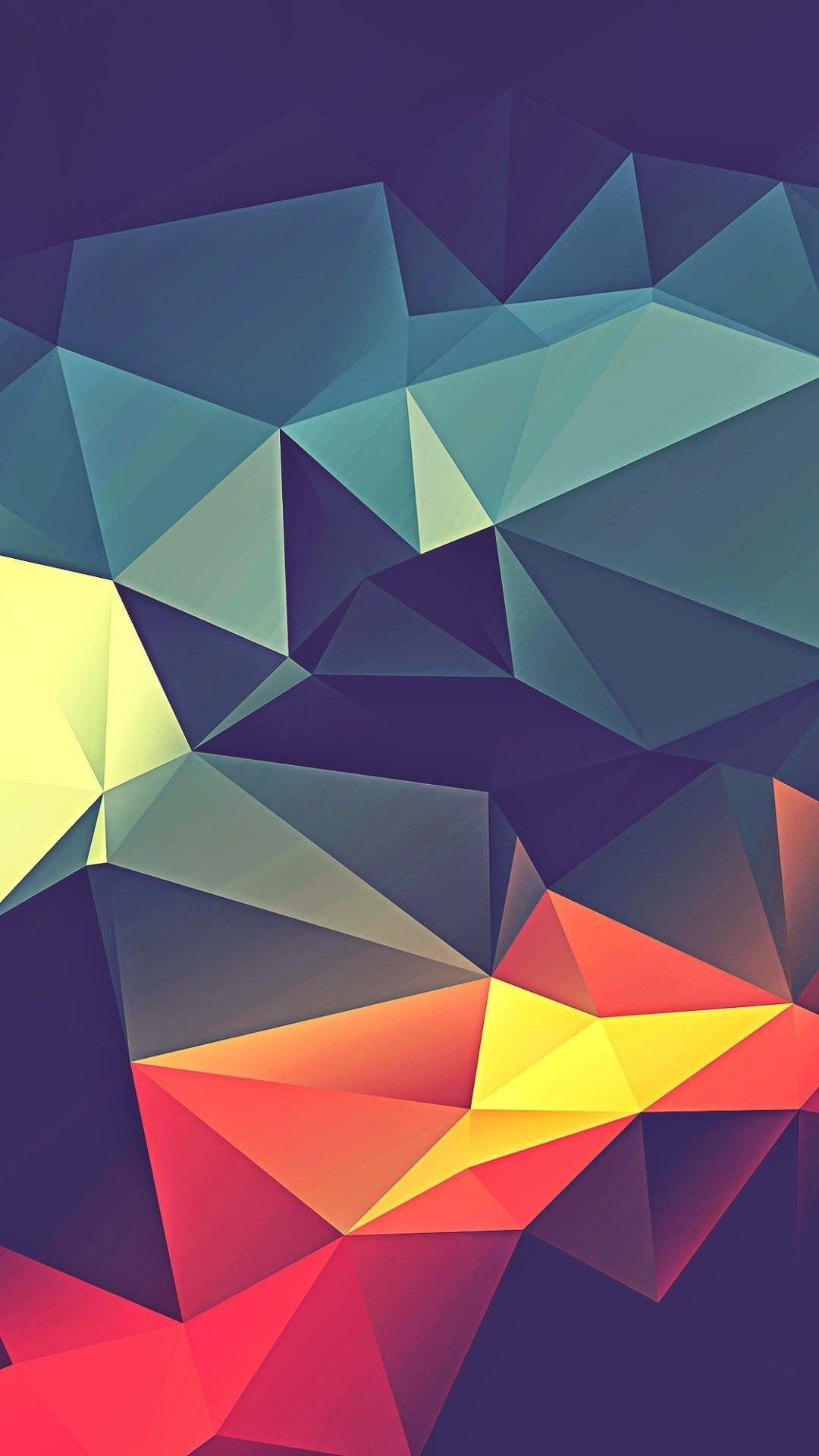 Poligoni astratti geometrici colorati, 1080x1920 Verticale, Samsung Galaxy