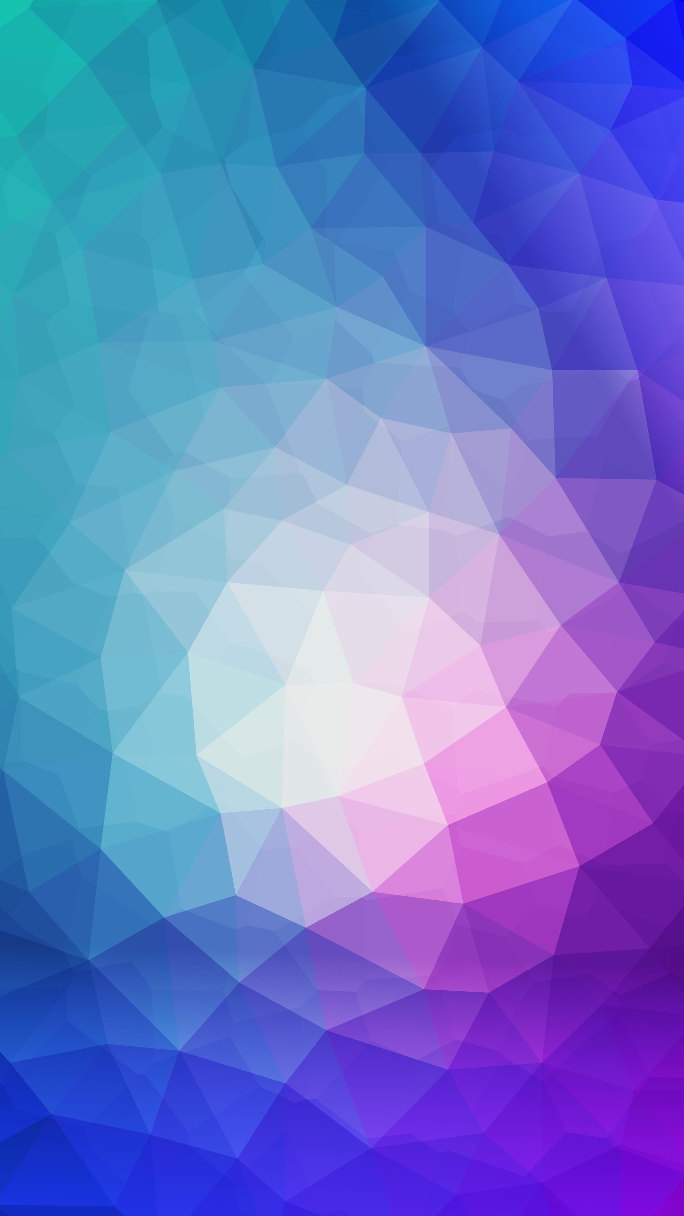 Sfondo astratto poligonale colorato, 2250x4000 Verticale, Telefono