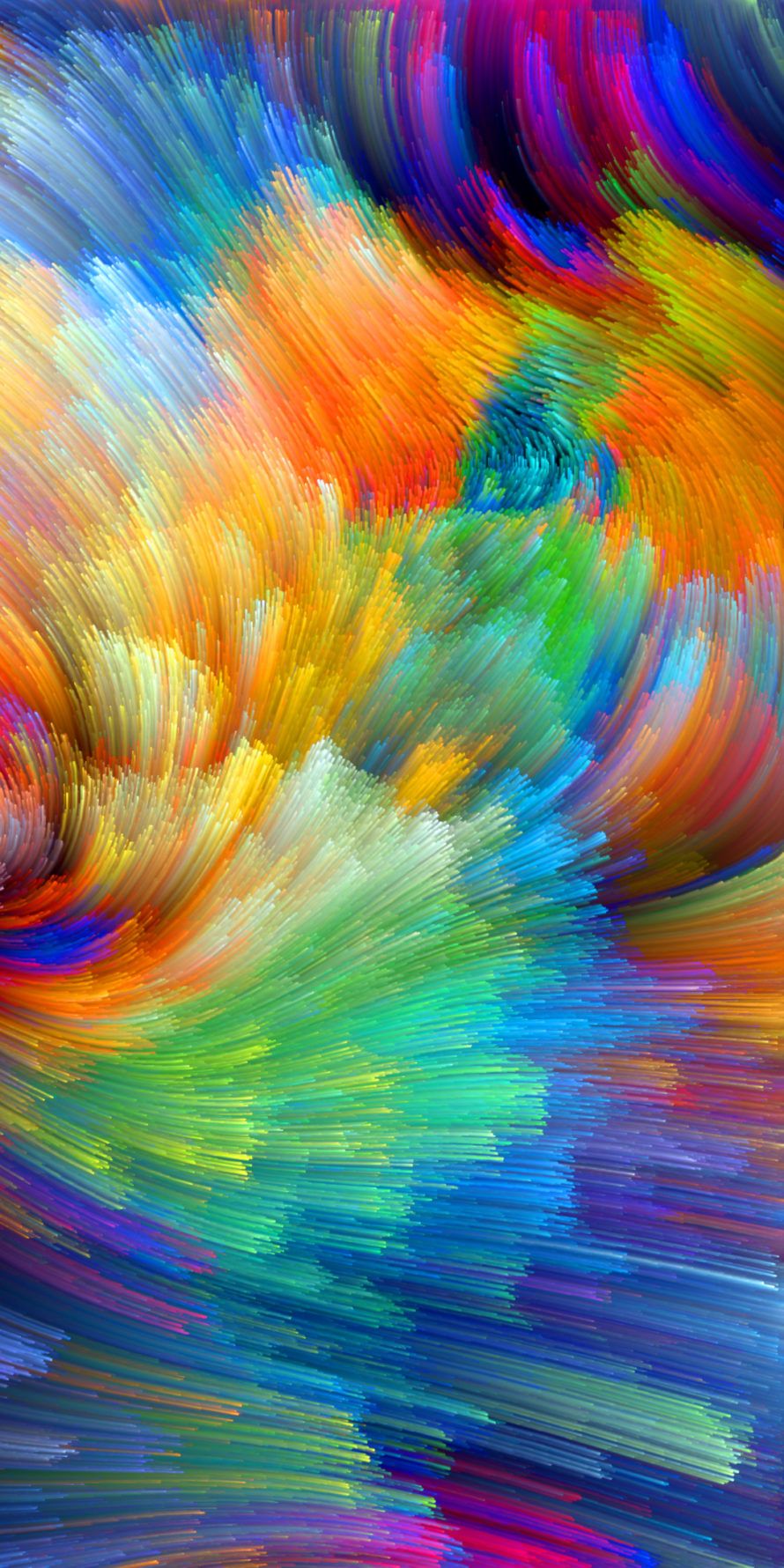 Vortice astratto multicolore, 890x1780 Full HD Verticale, Google Pixel