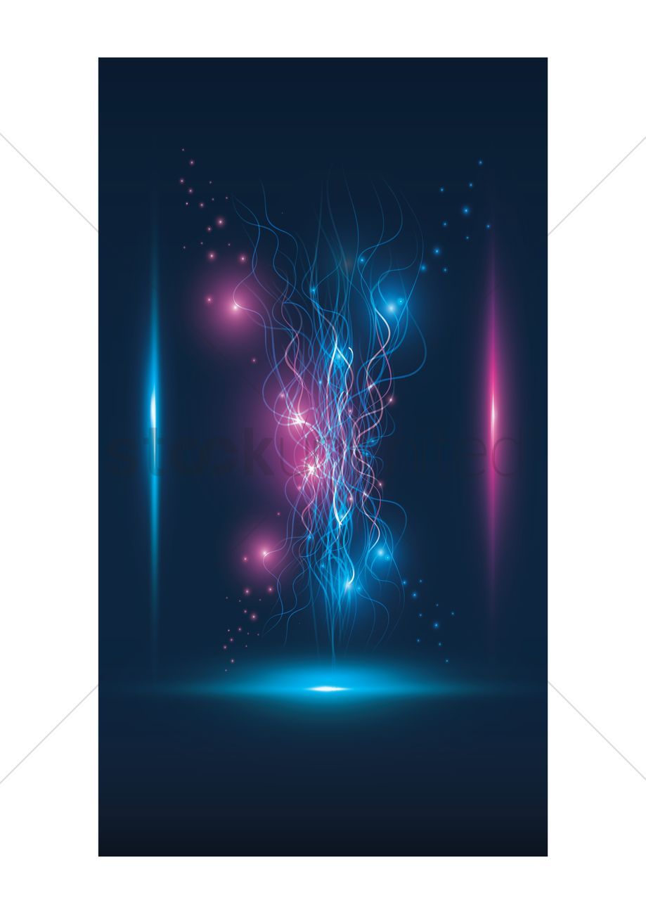 Fulmini astratti blu e rosa, 919x1300 Verticale, Mobile