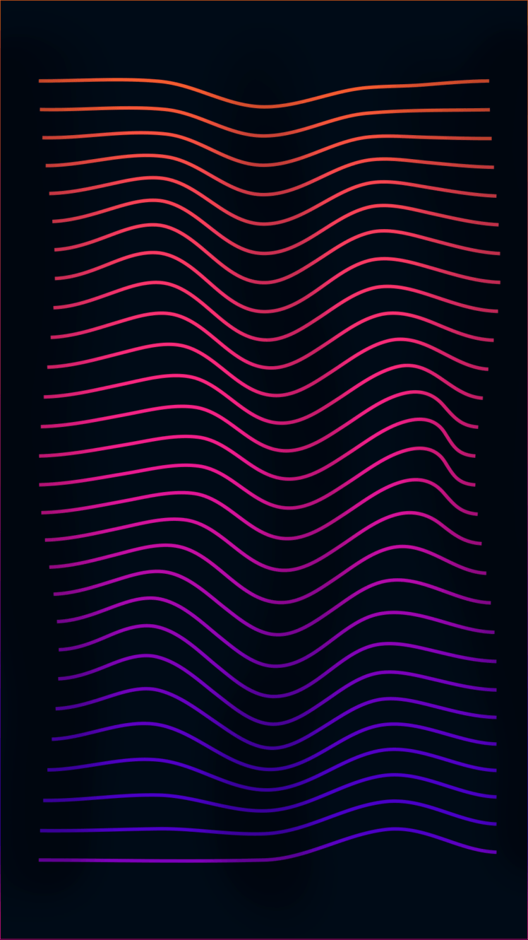 Onde linee gradiente rosa viola, 748x1330 Verticale, Mobile