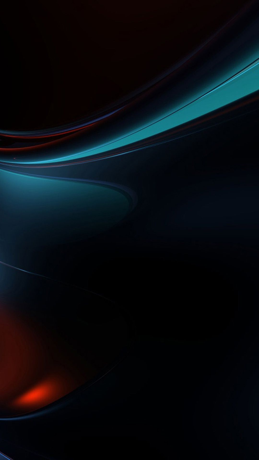 Curve astratte scuro blu rosso, 1080x1920 Verticale, Telefono