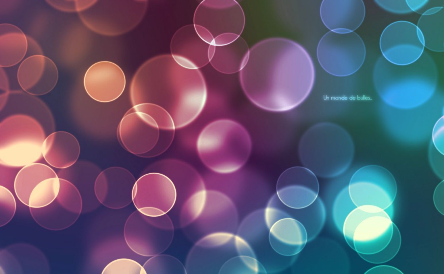 Bolle bokeh colorate astratte, 1545x955 720p, PC