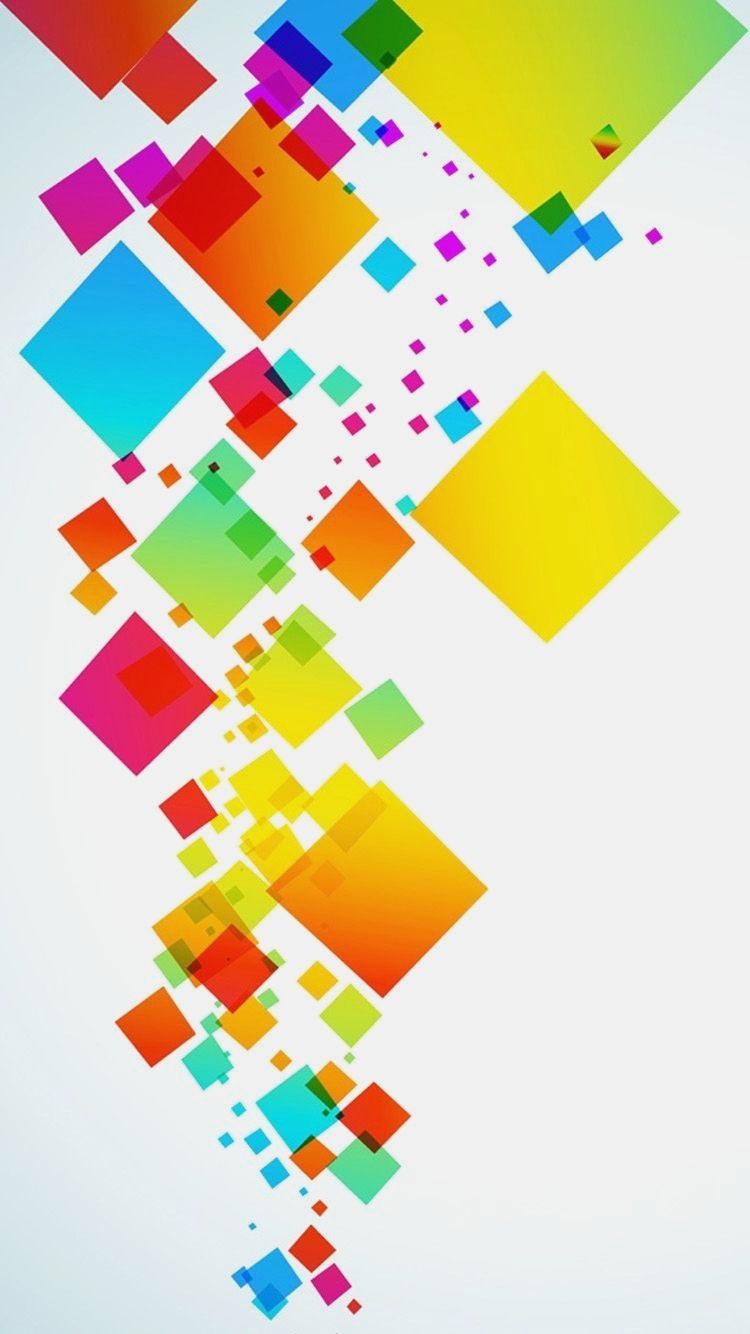 Quadrati colorati astratti, 750x1334 Full HD Verticale, Smartphone