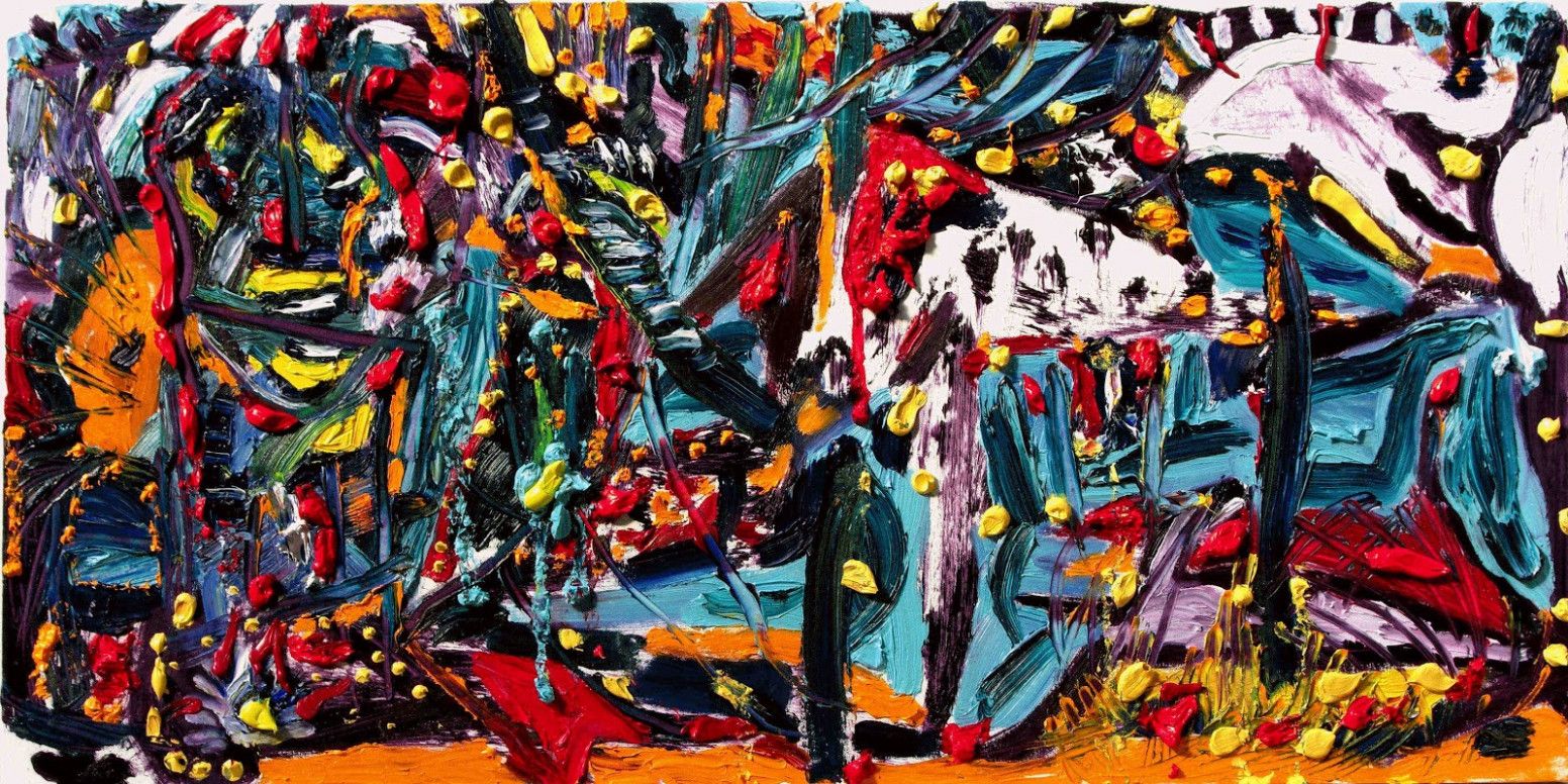 Arte astratta colorata caotica, 1552x776 HD, Desktop