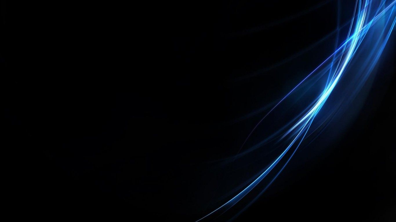 Linee curve blu astratte, 1366x768 720p, PC